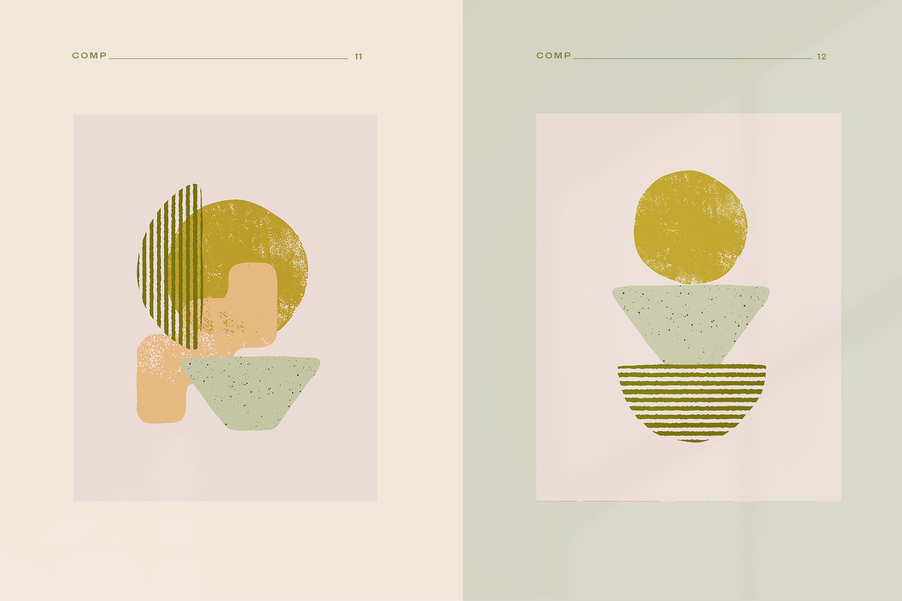 Textured Shapes, Posters & Patterns