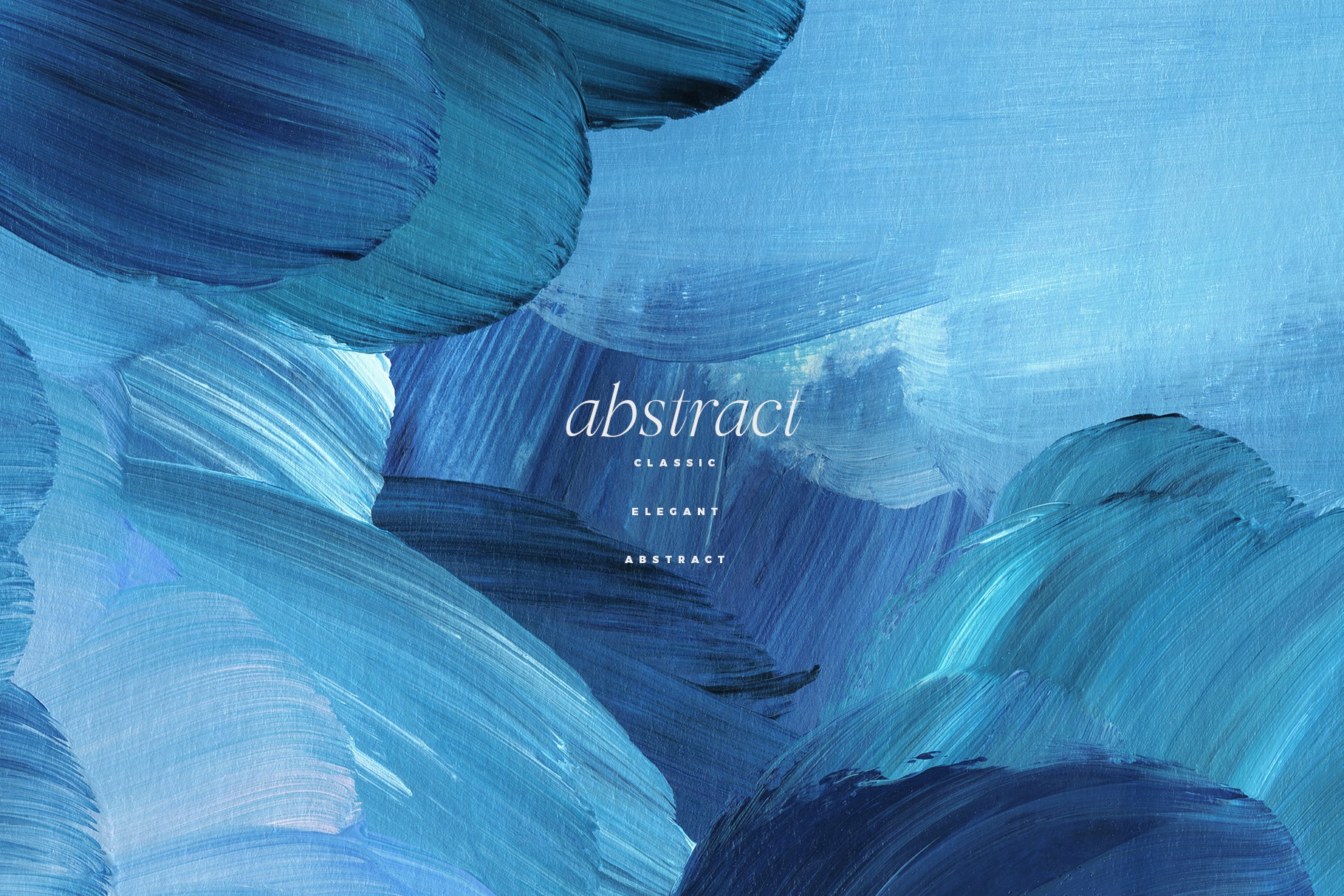 vibrant blue painted brush strokes
