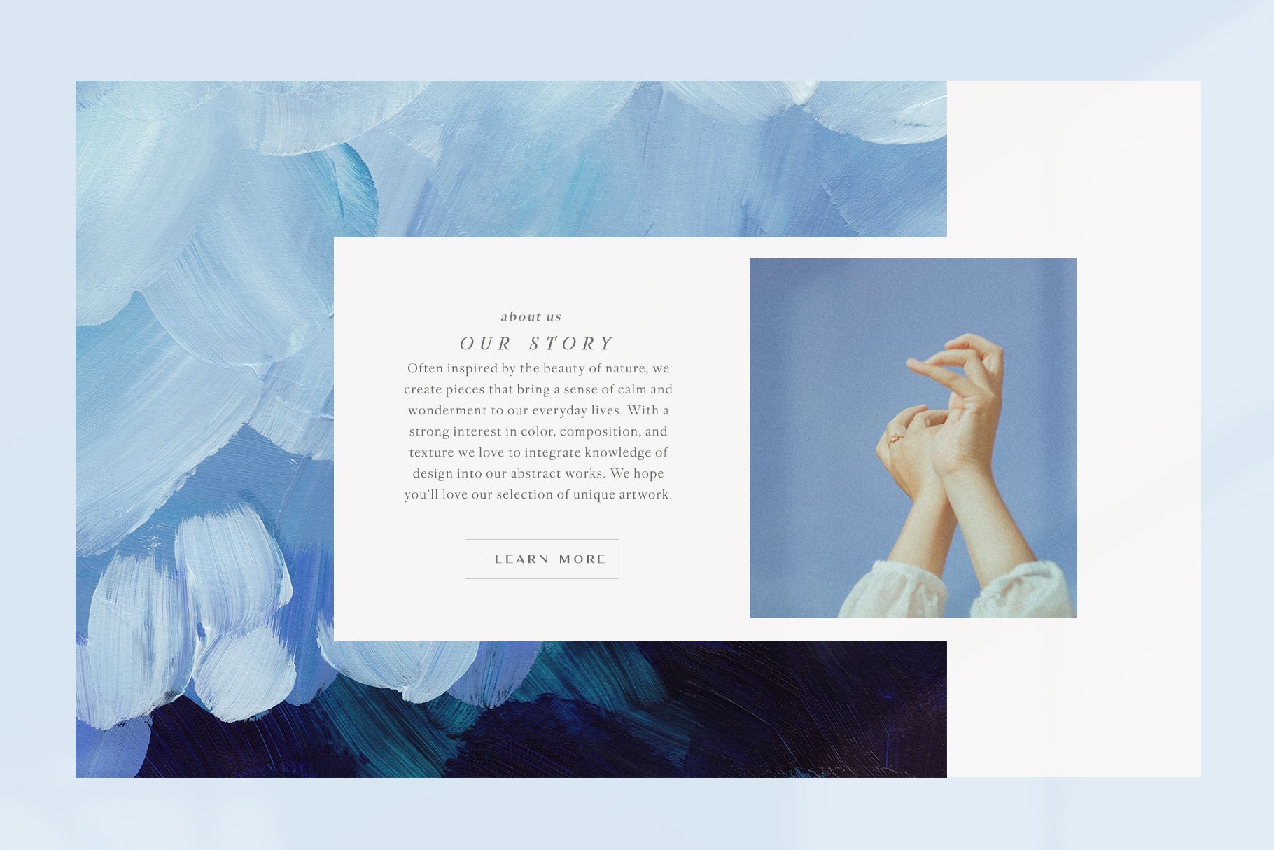 painted backgrounds for artistic brand