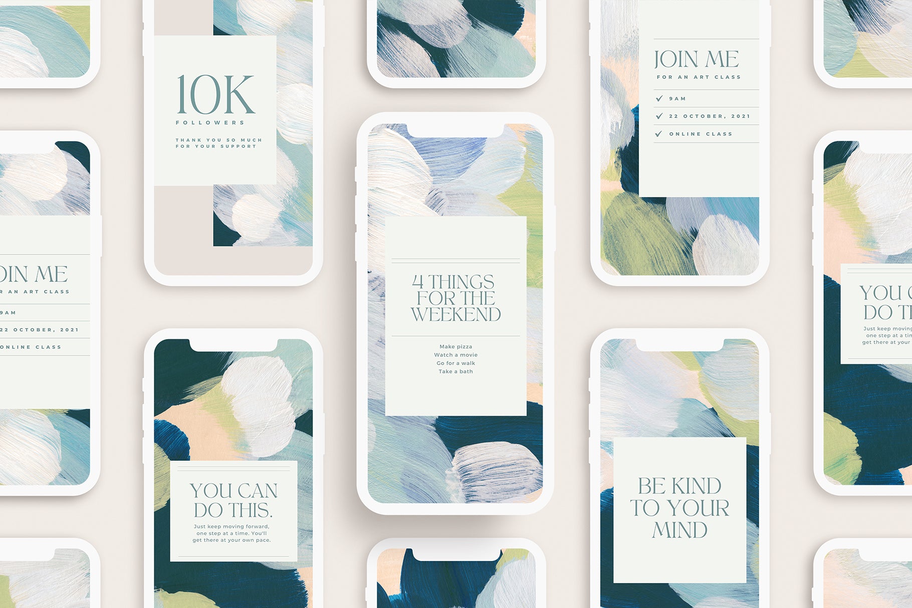 May Painted Abstract Backgrounds