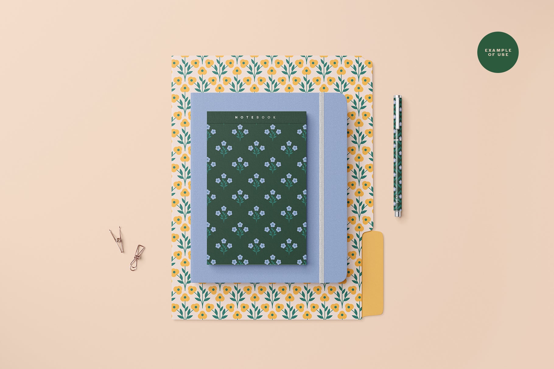 Bright Floral Patterns, Shapes and Frames