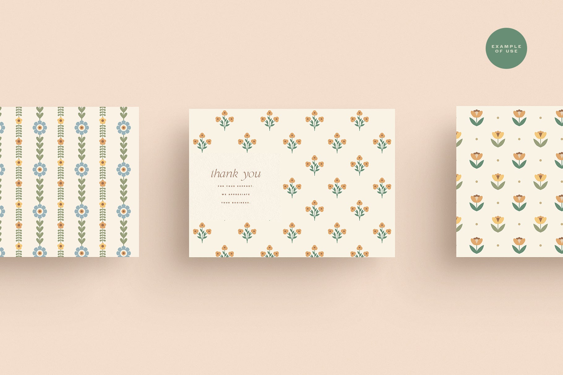 simple delicate flower pattern for romantic brand