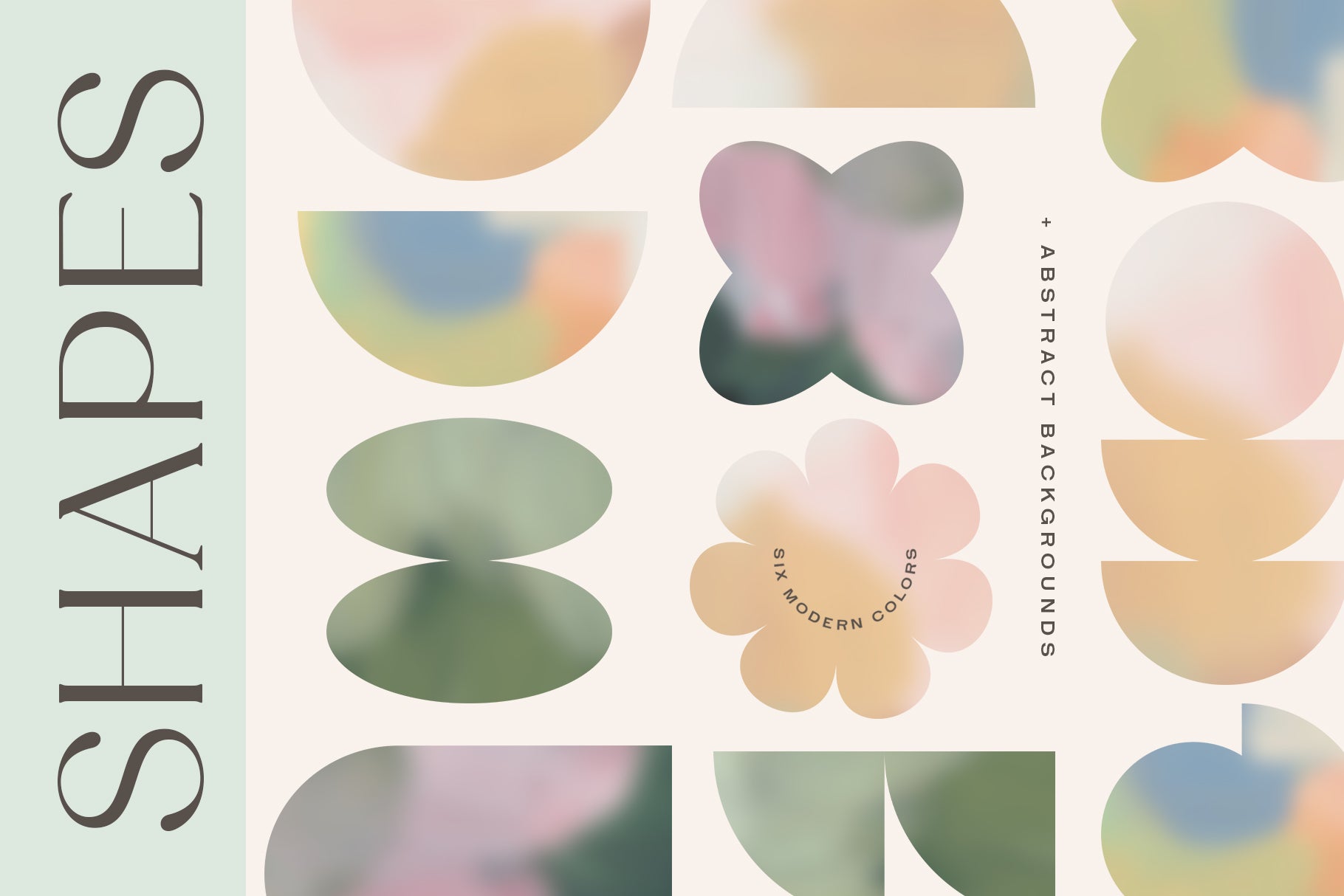 colorful gradient shapes png files