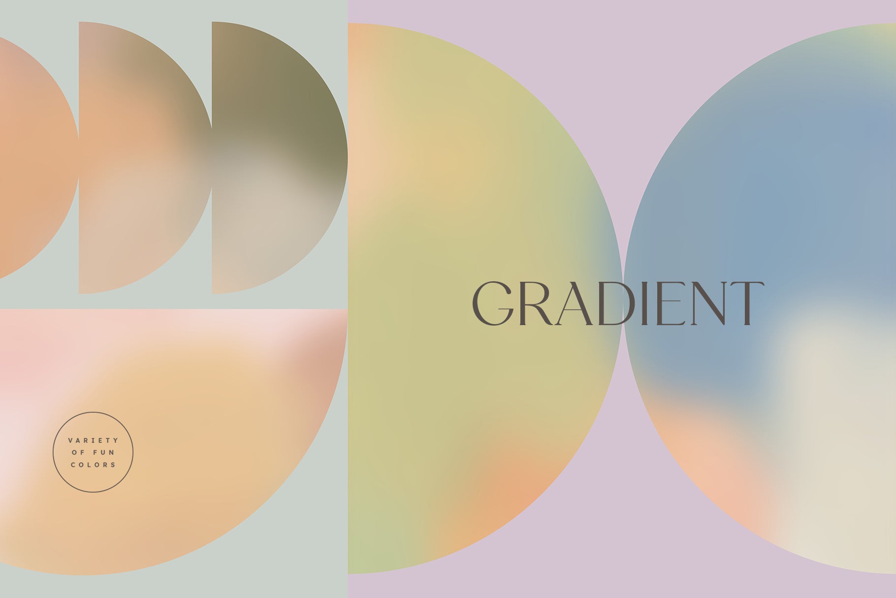 playful gradient shapes backgrounds