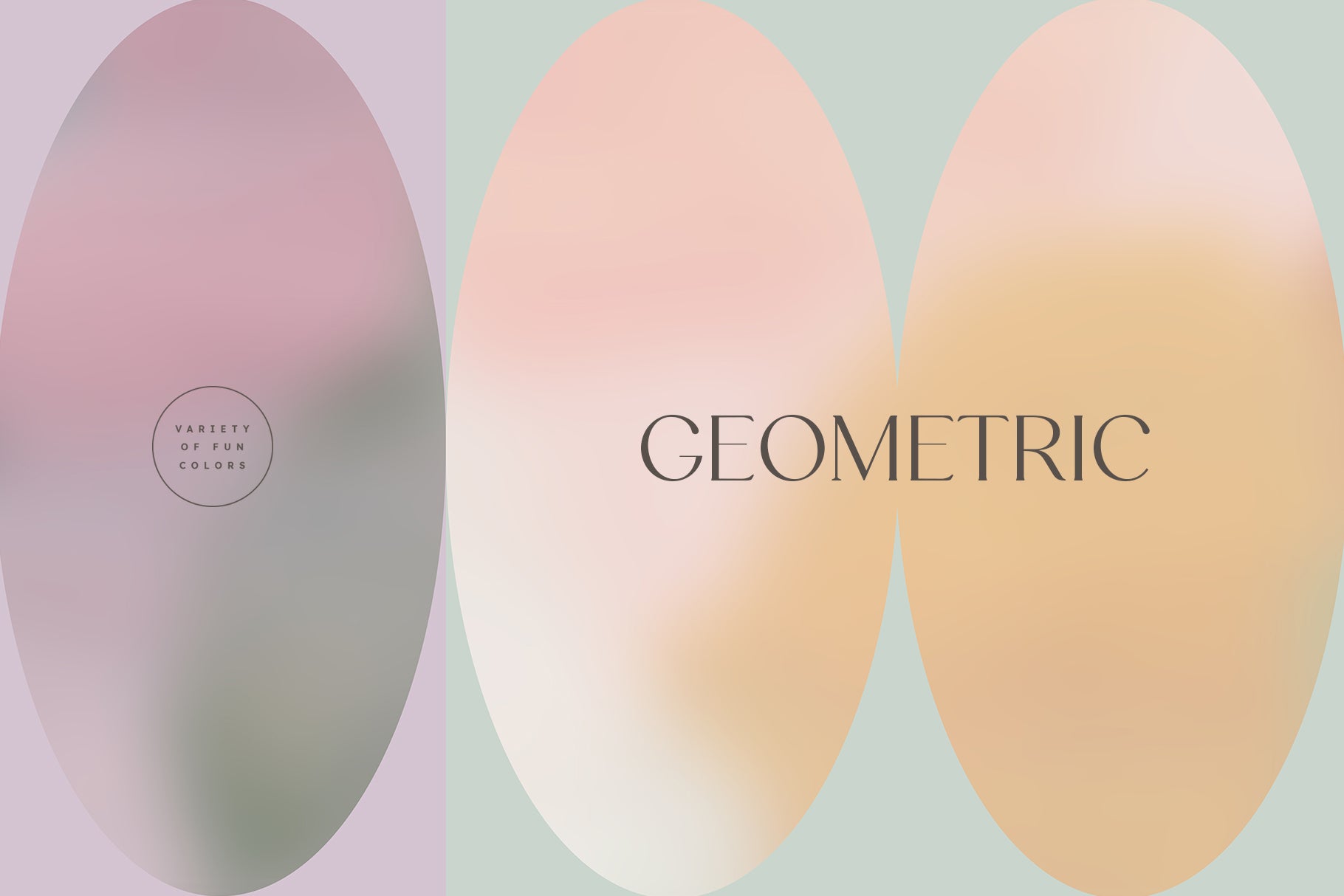 retro gradient shapes and backgrounds png files