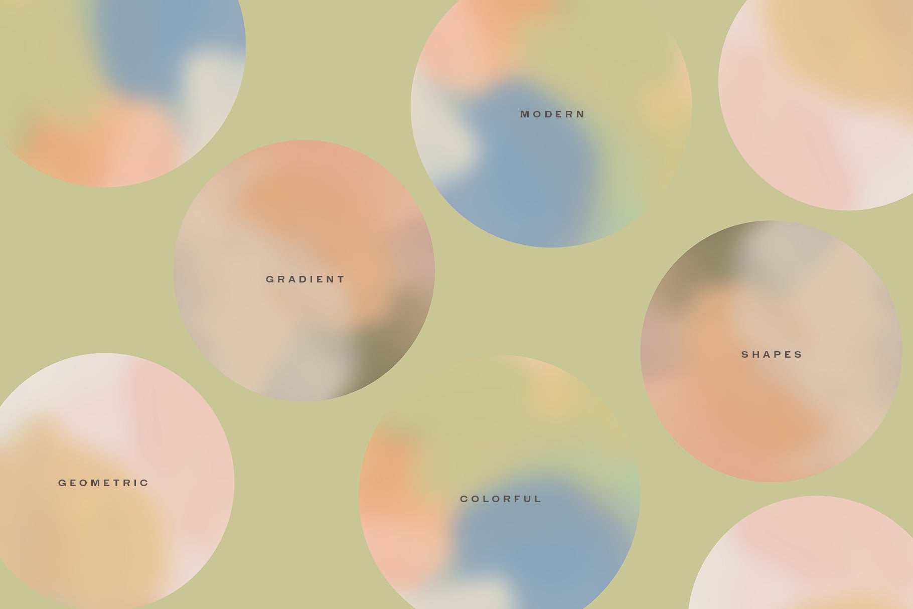 gradient circle backgrounds