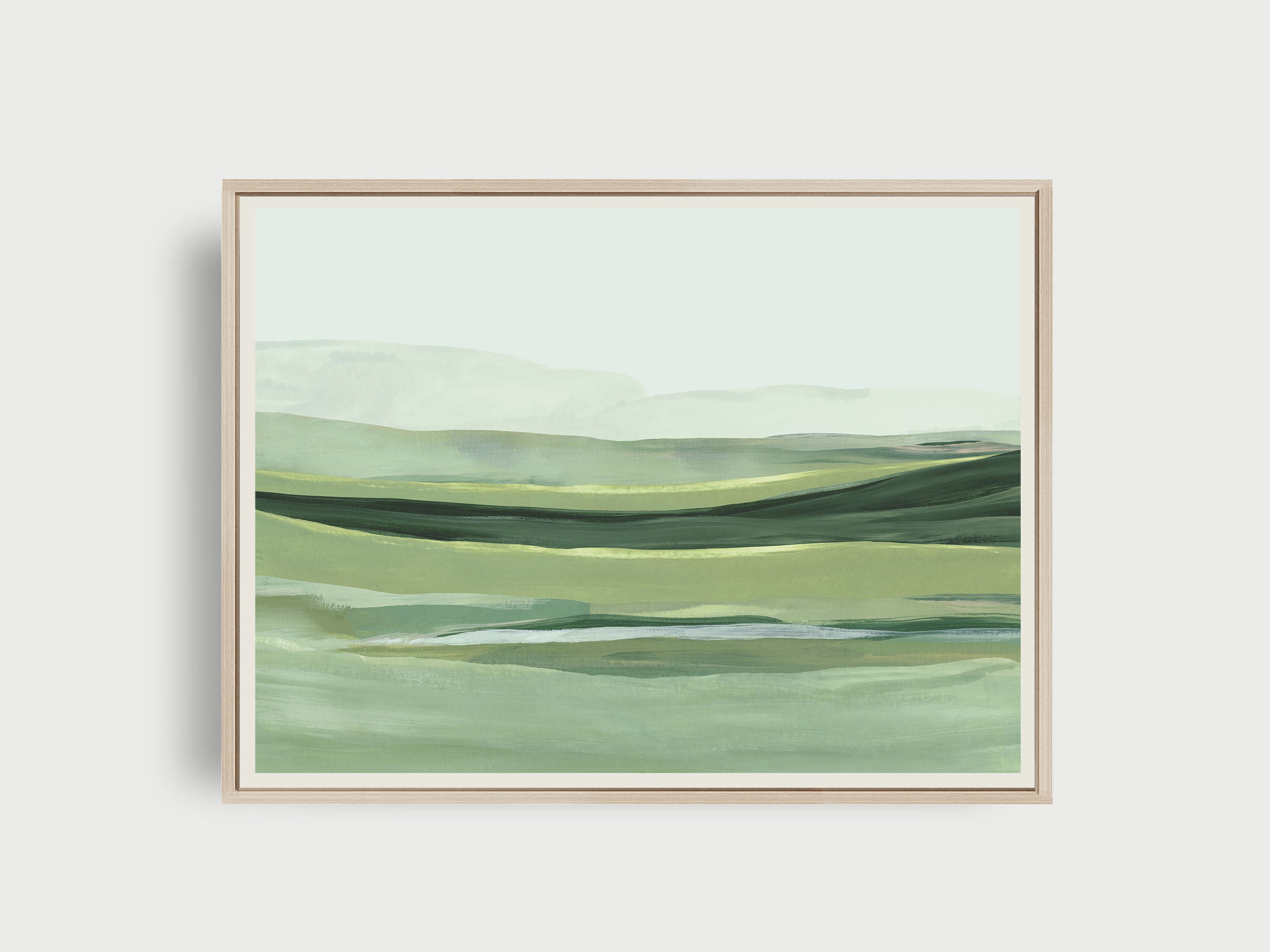 simple country landscape painting