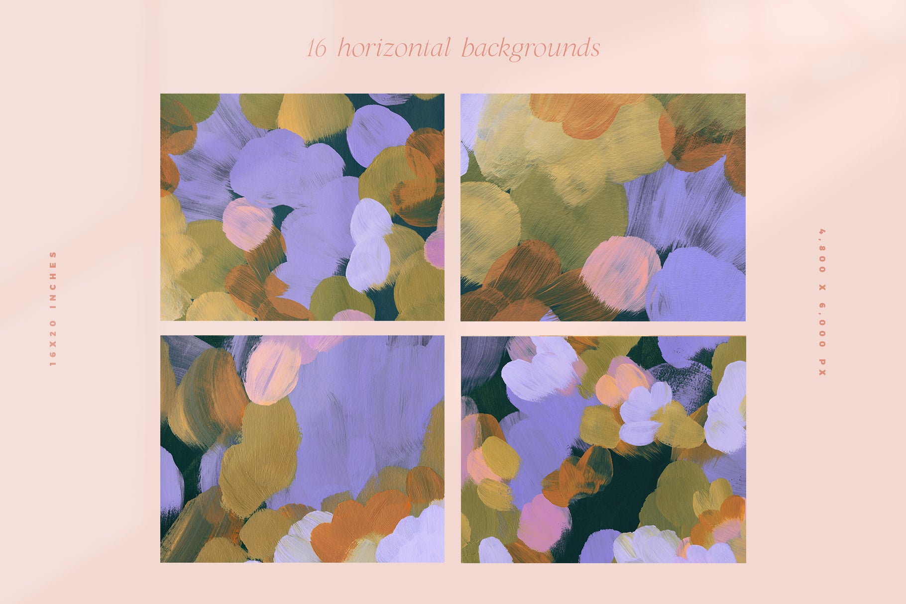 March Abstract Painted Backgrounds