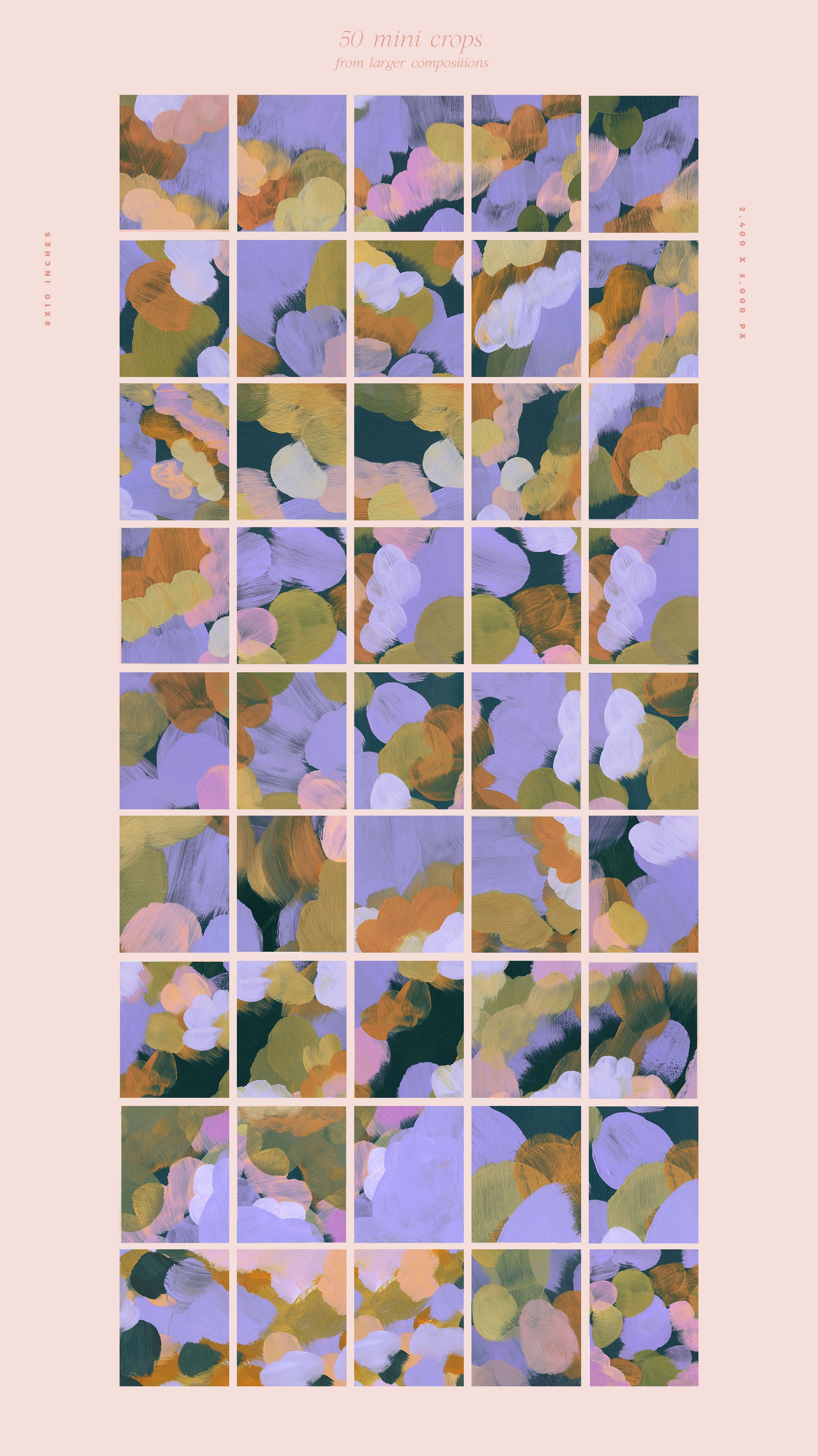 March Abstract Painted Backgrounds