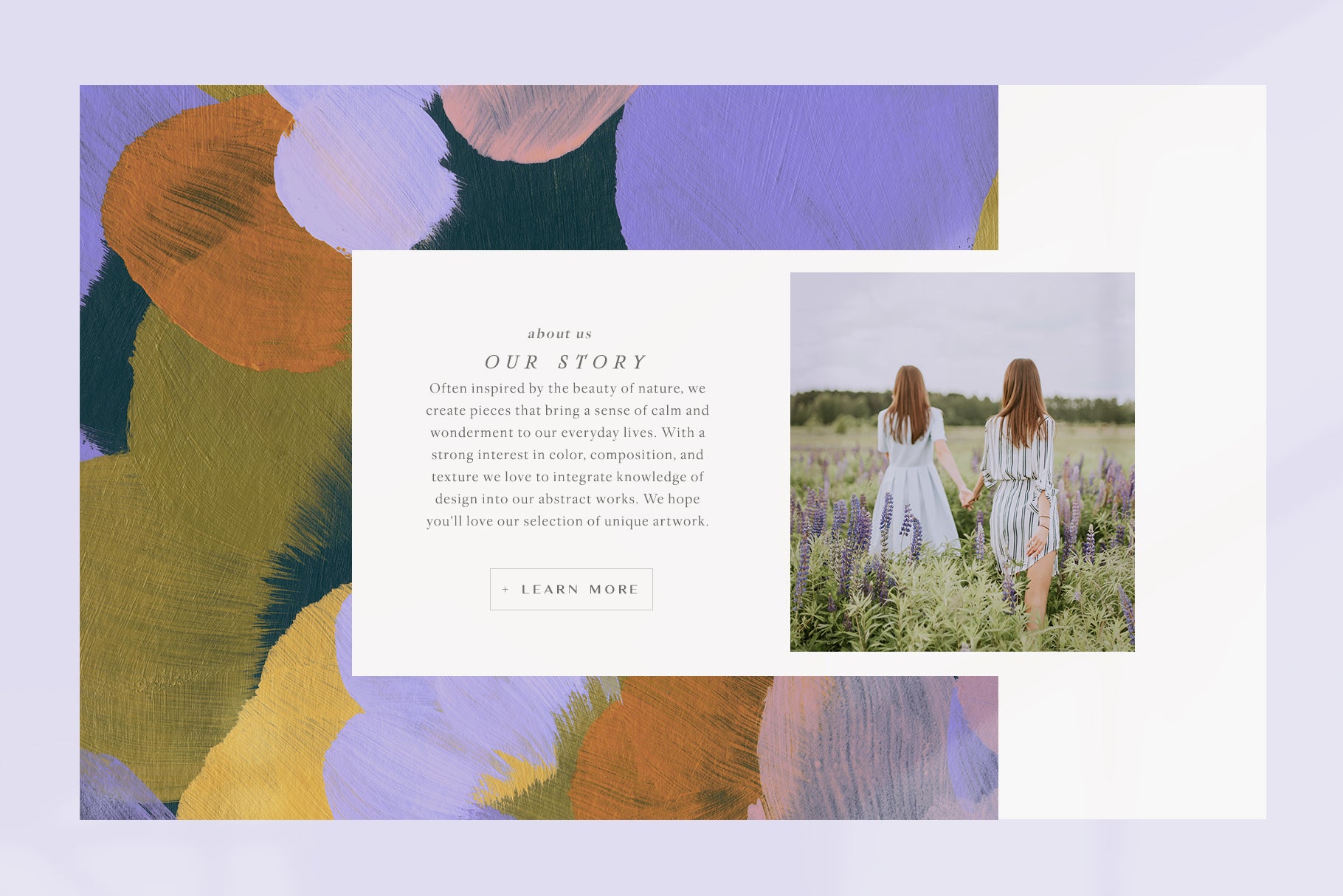 painted artistic backgrounds for web design