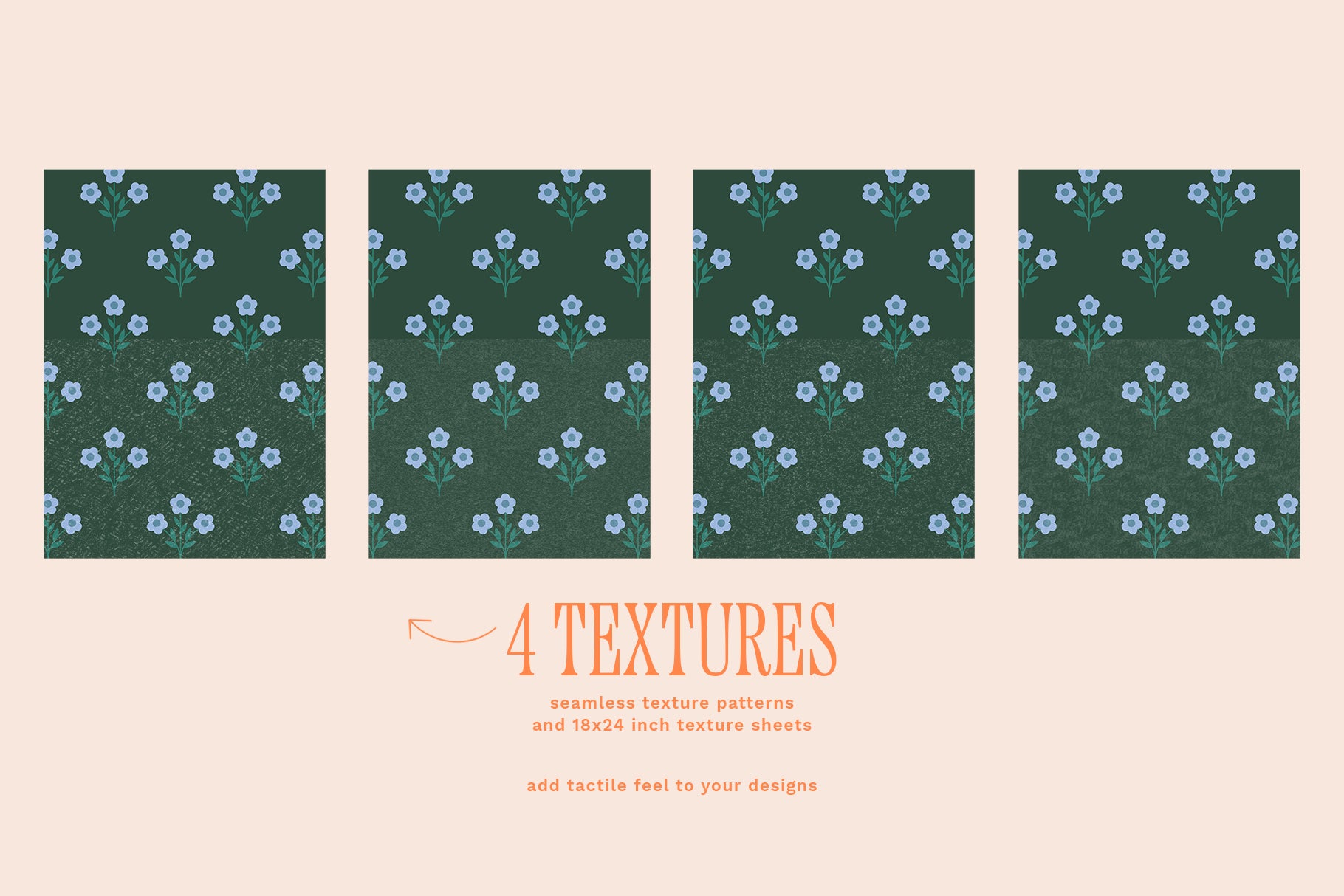 Bright Floral Patterns, Shapes and Frames