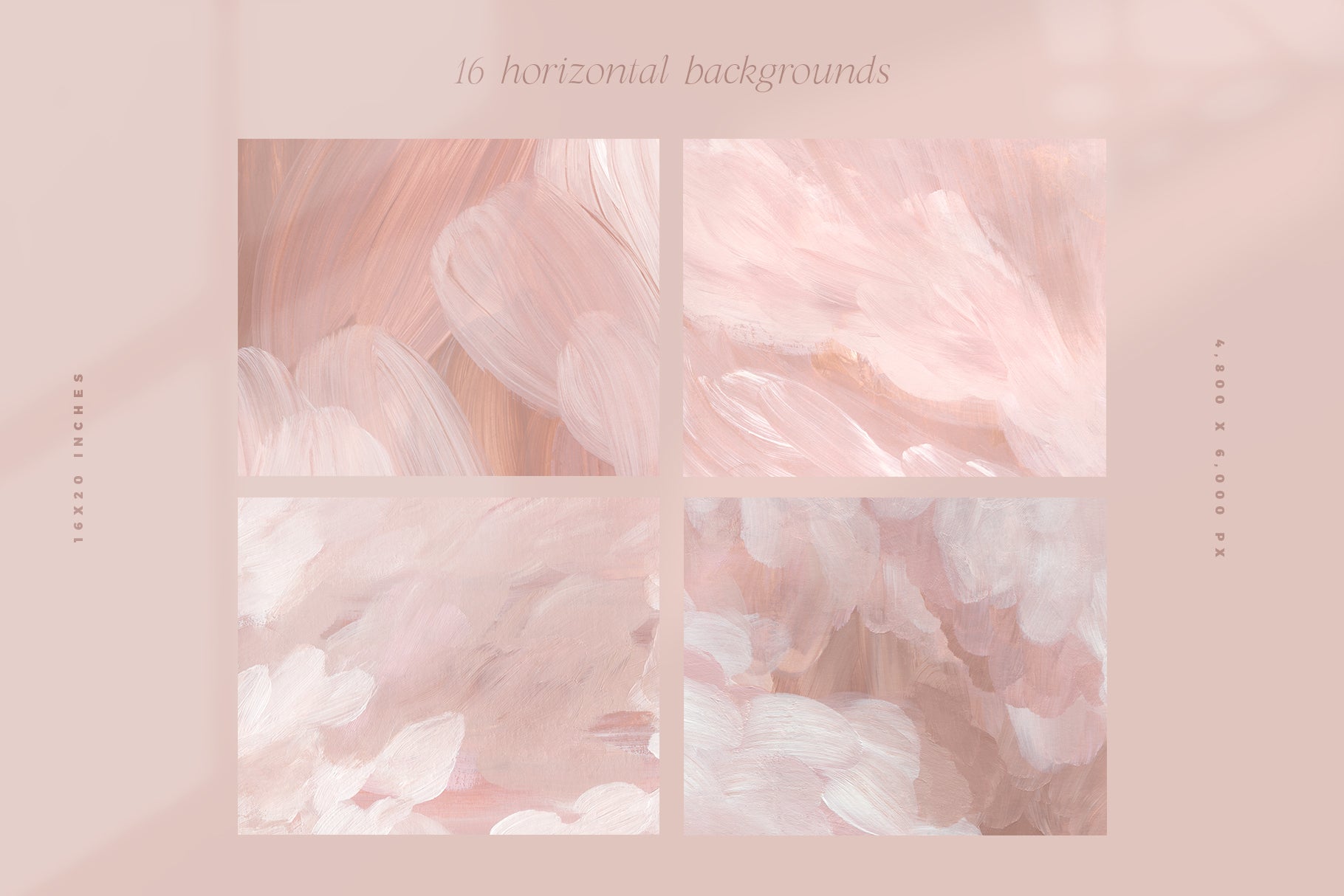 blush pink four painted backgrounds
