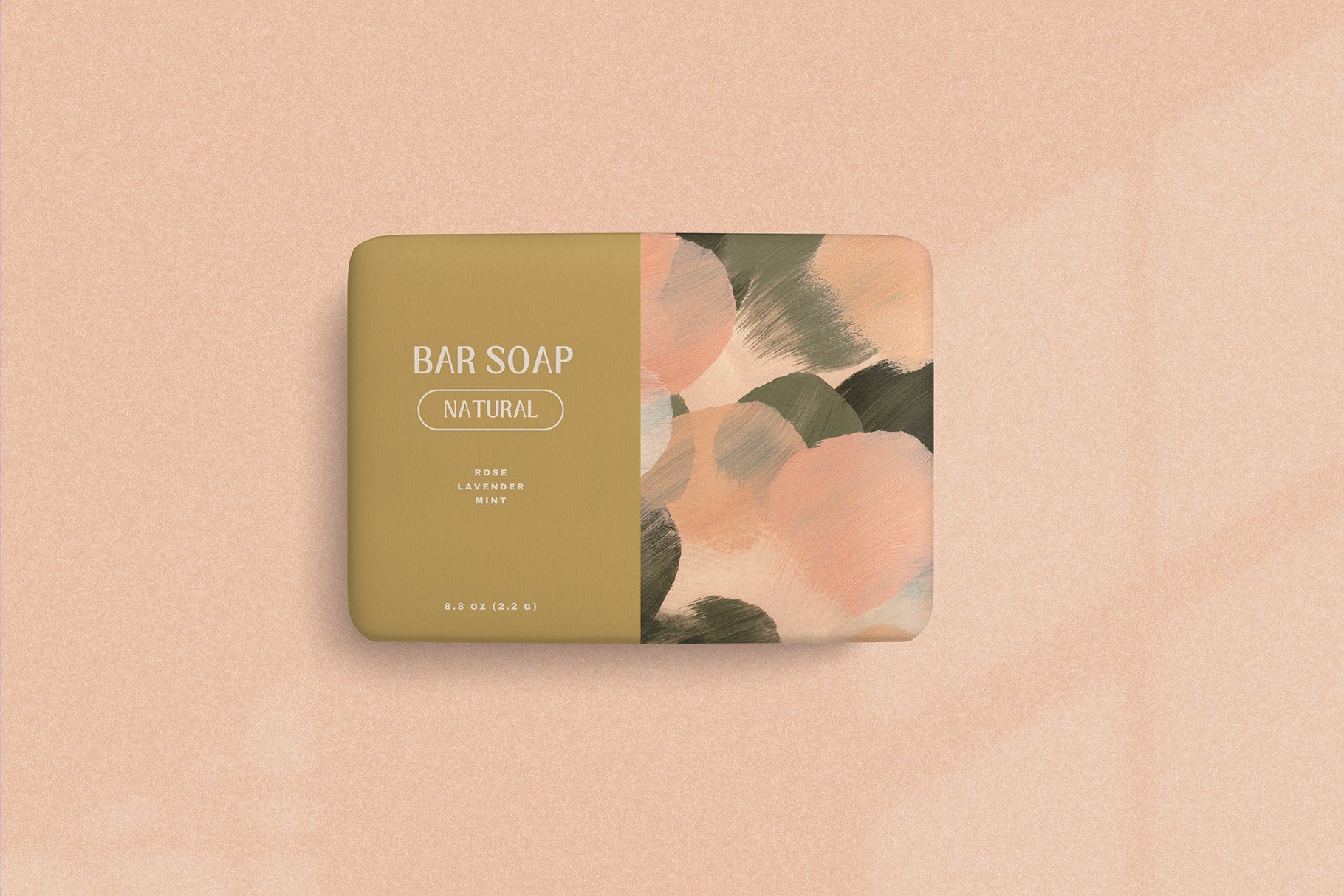 bar soap packaging design with artistic graphic elements 