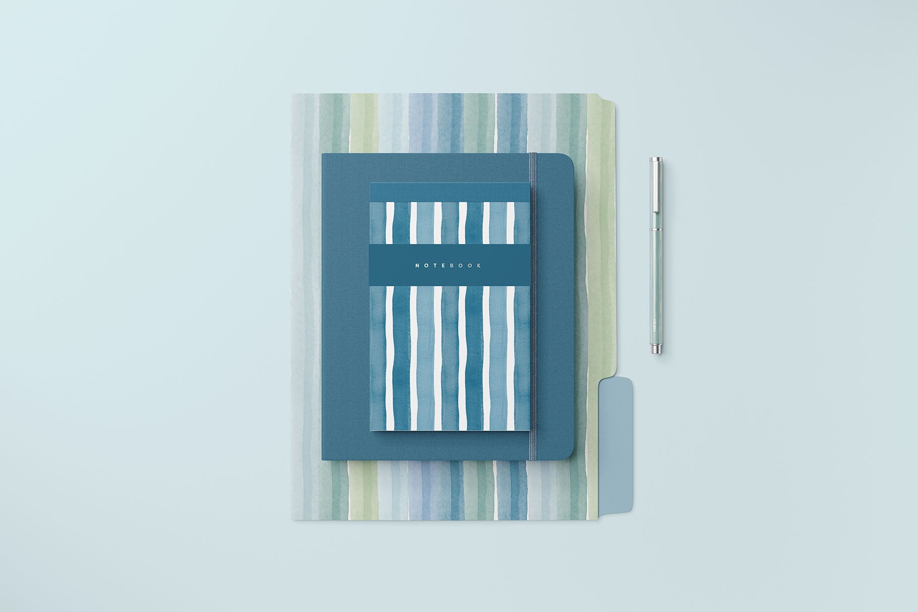 stripped pattern on a paper product
