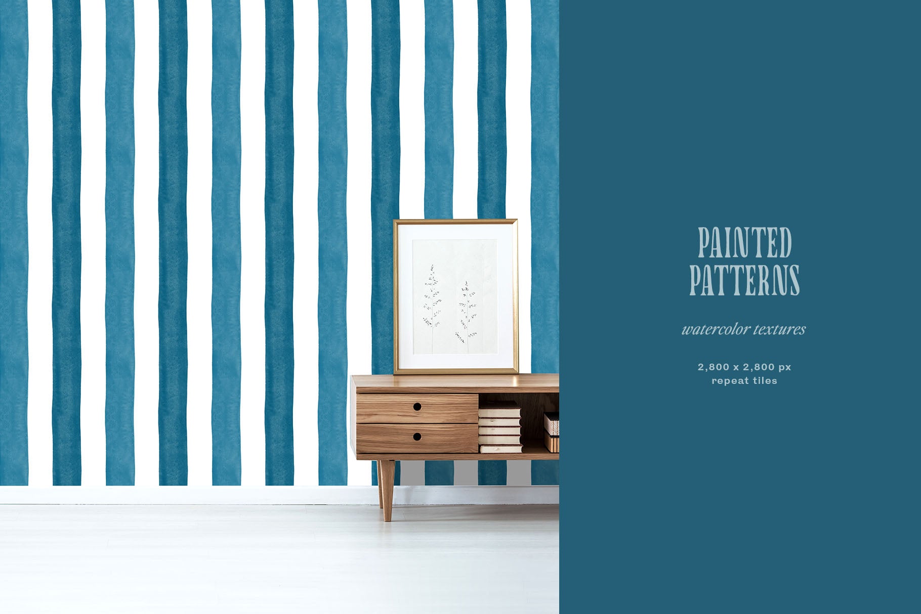 Stripes Painted Seamless Patterns