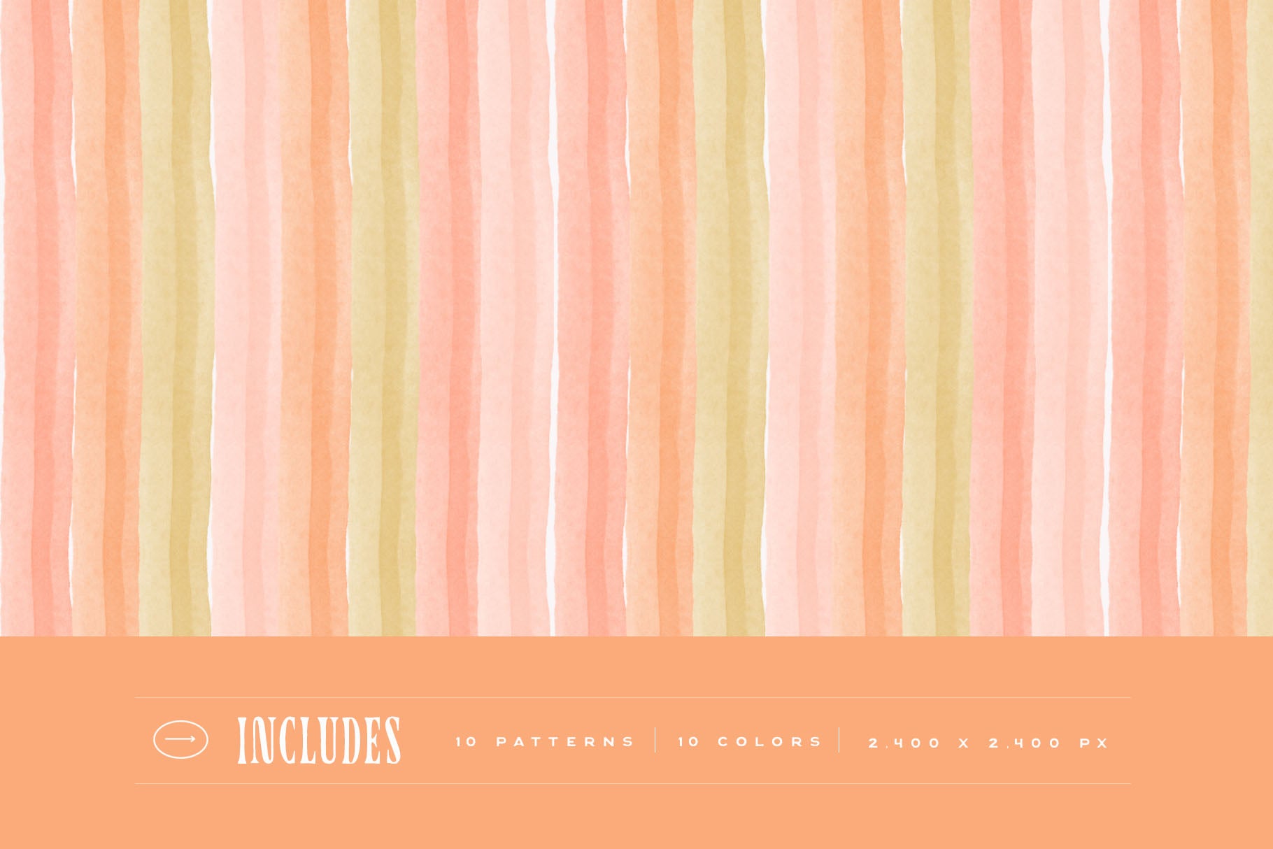 Stripes Painted Seamless Patterns