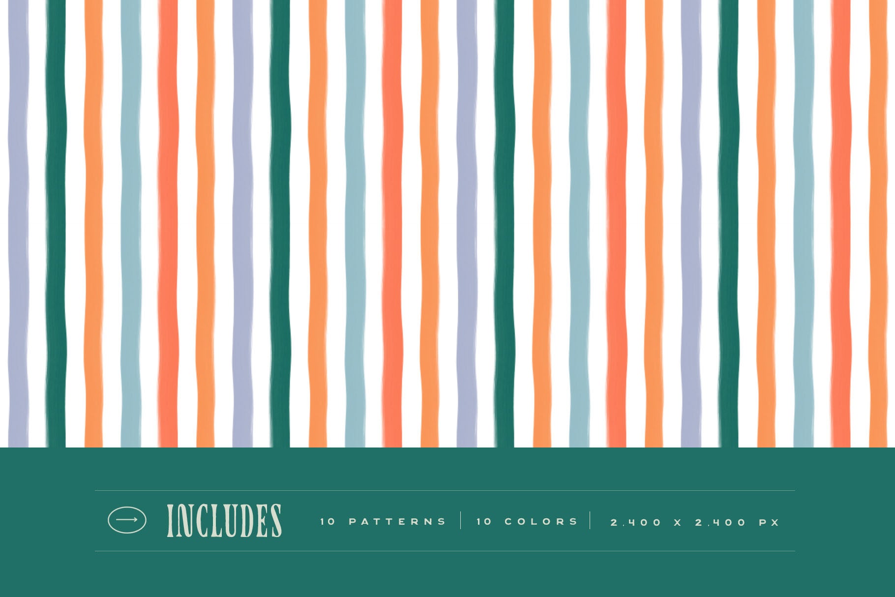 painted striped patterns