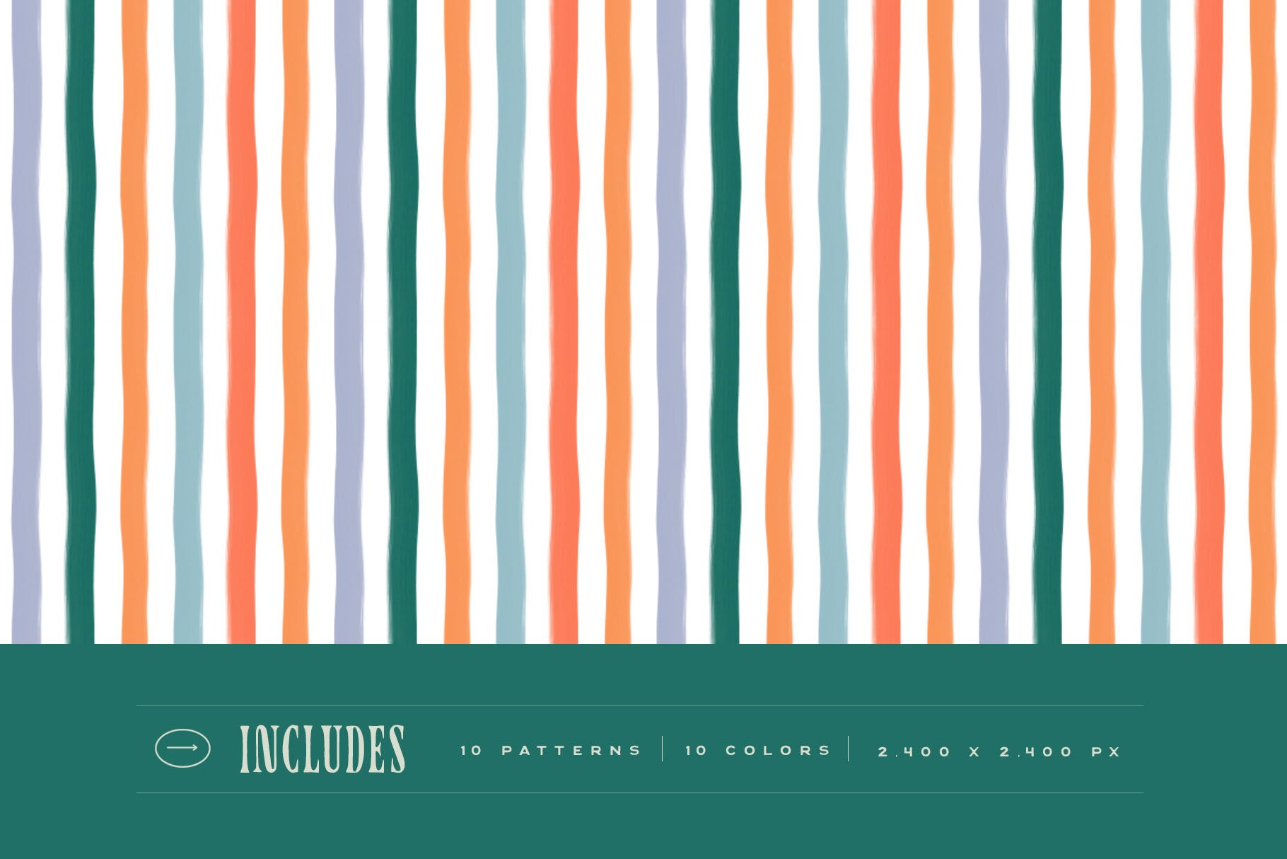 Stripes Painted Seamless Patterns