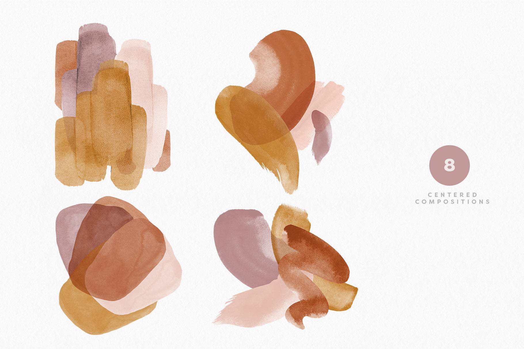 watercolor abstract shapes