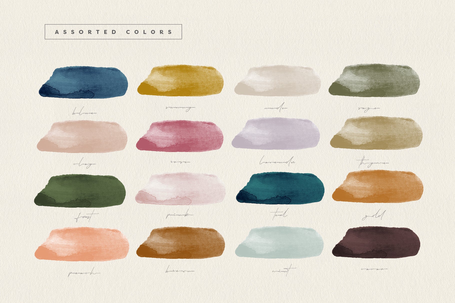 colorful watercolor brush strokes png files