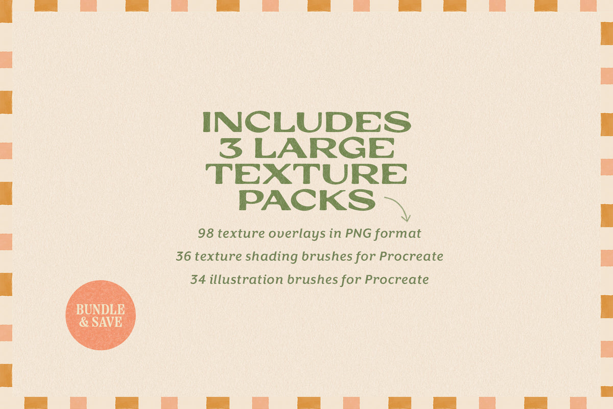 Textures &amp; Procreate Brushes Bundle