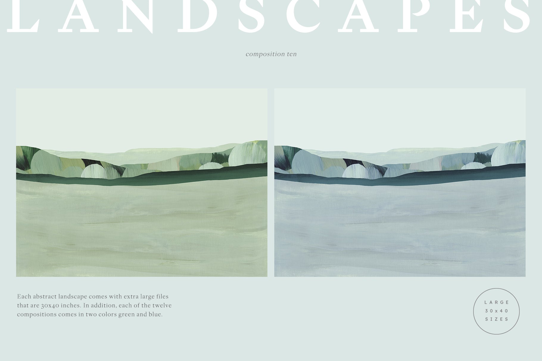 Meadow - Painted Artistic Landscapes