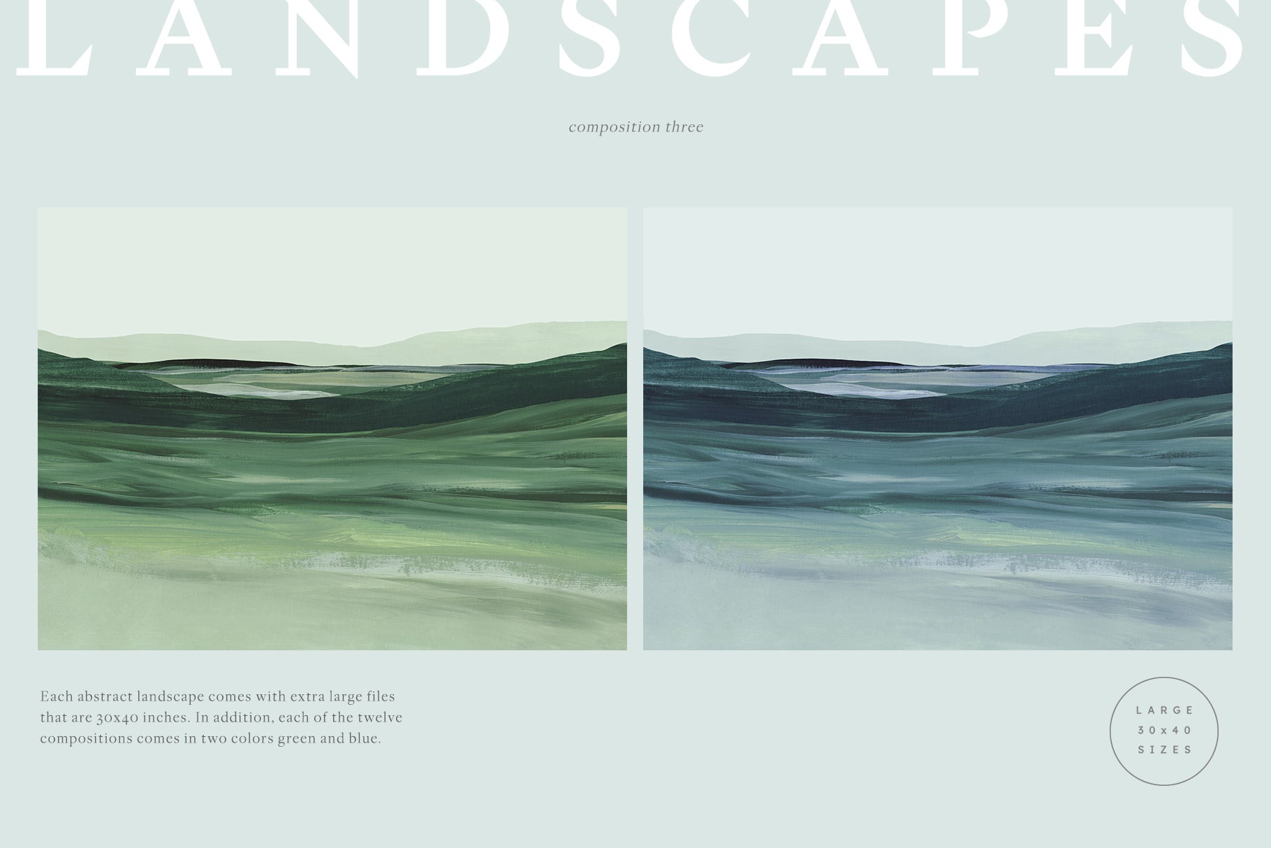 Meadow - Painted Artistic Landscapes