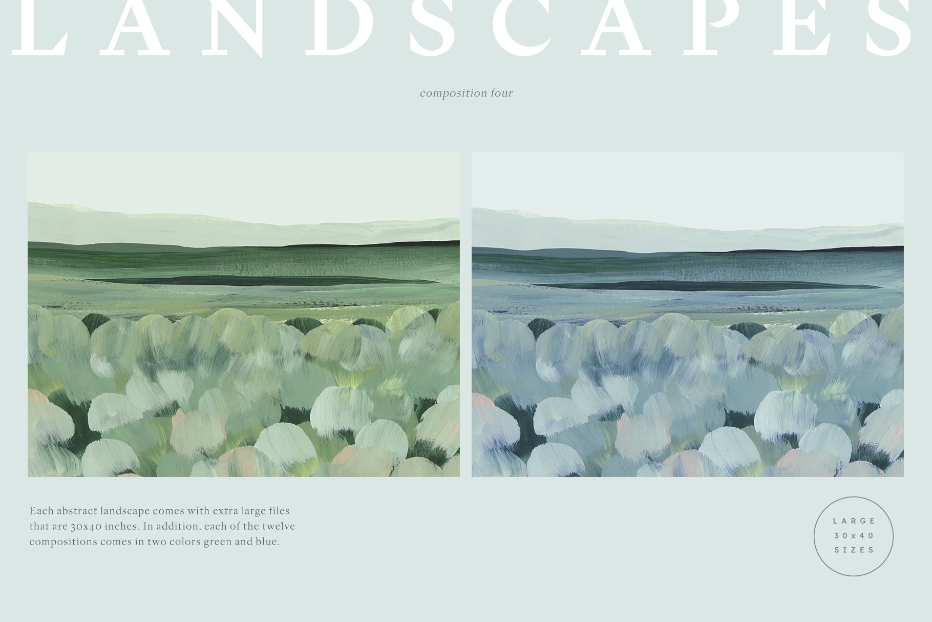 Meadow - Painted Artistic Landscapes