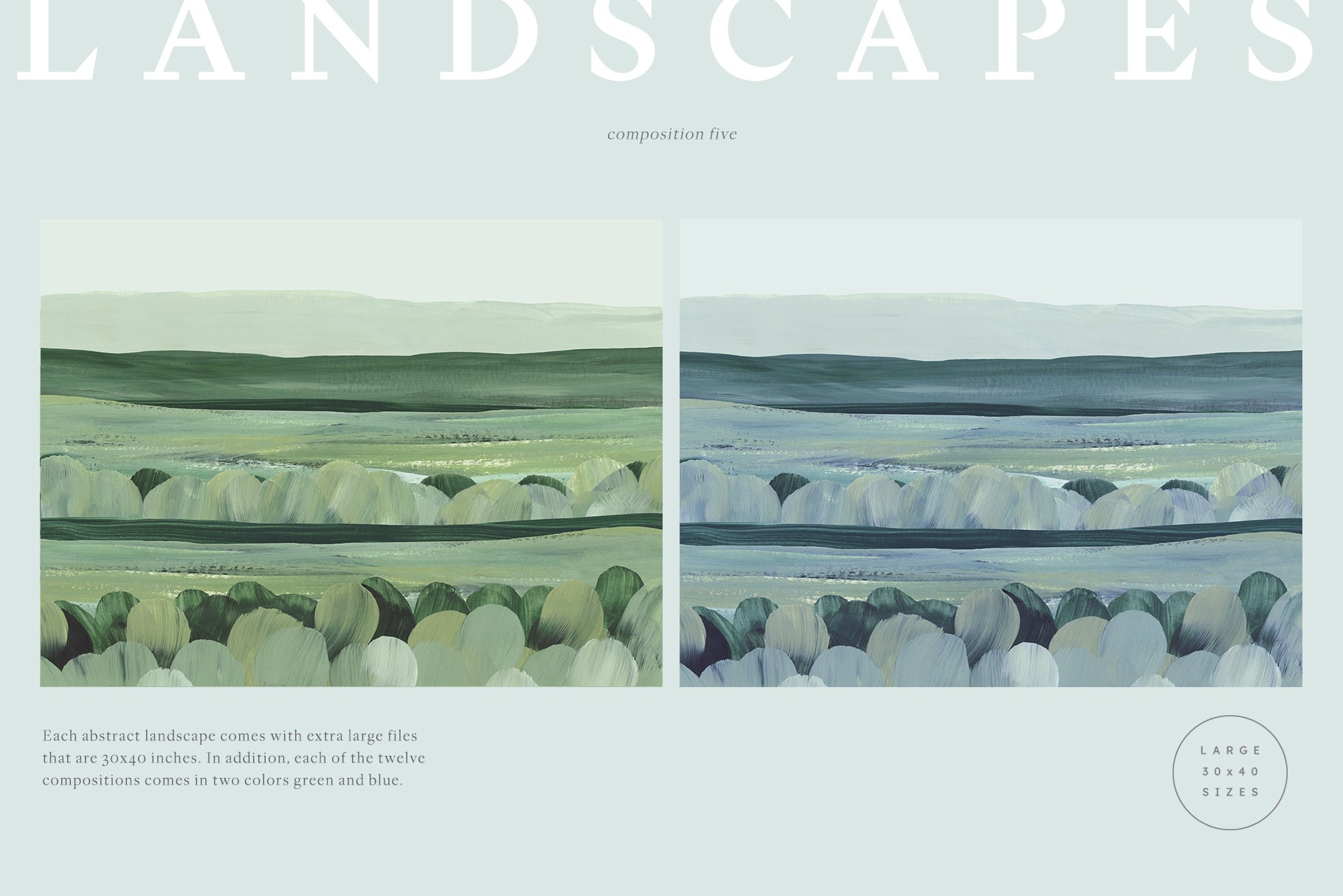 Meadow - Painted Artistic Landscapes