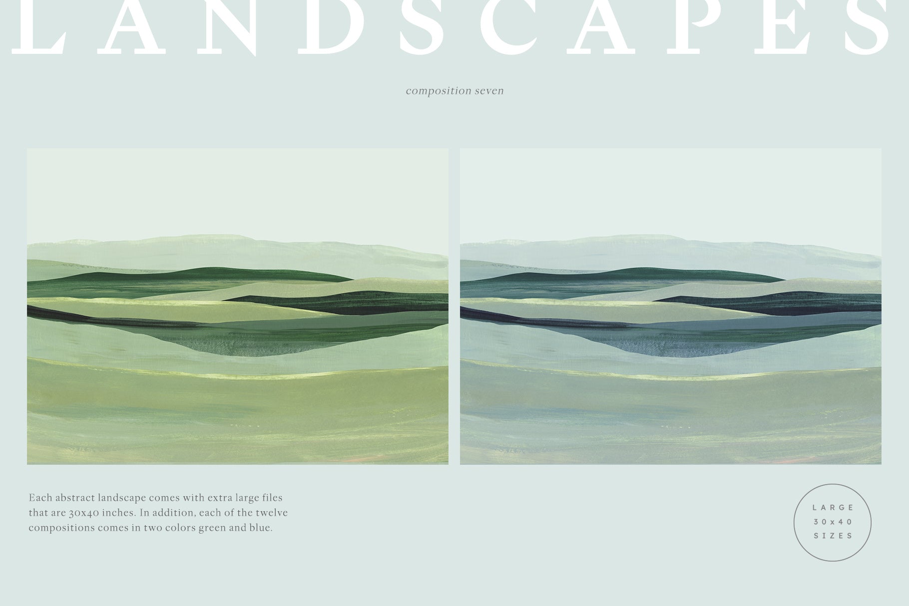 Meadow - Painted Artistic Landscapes