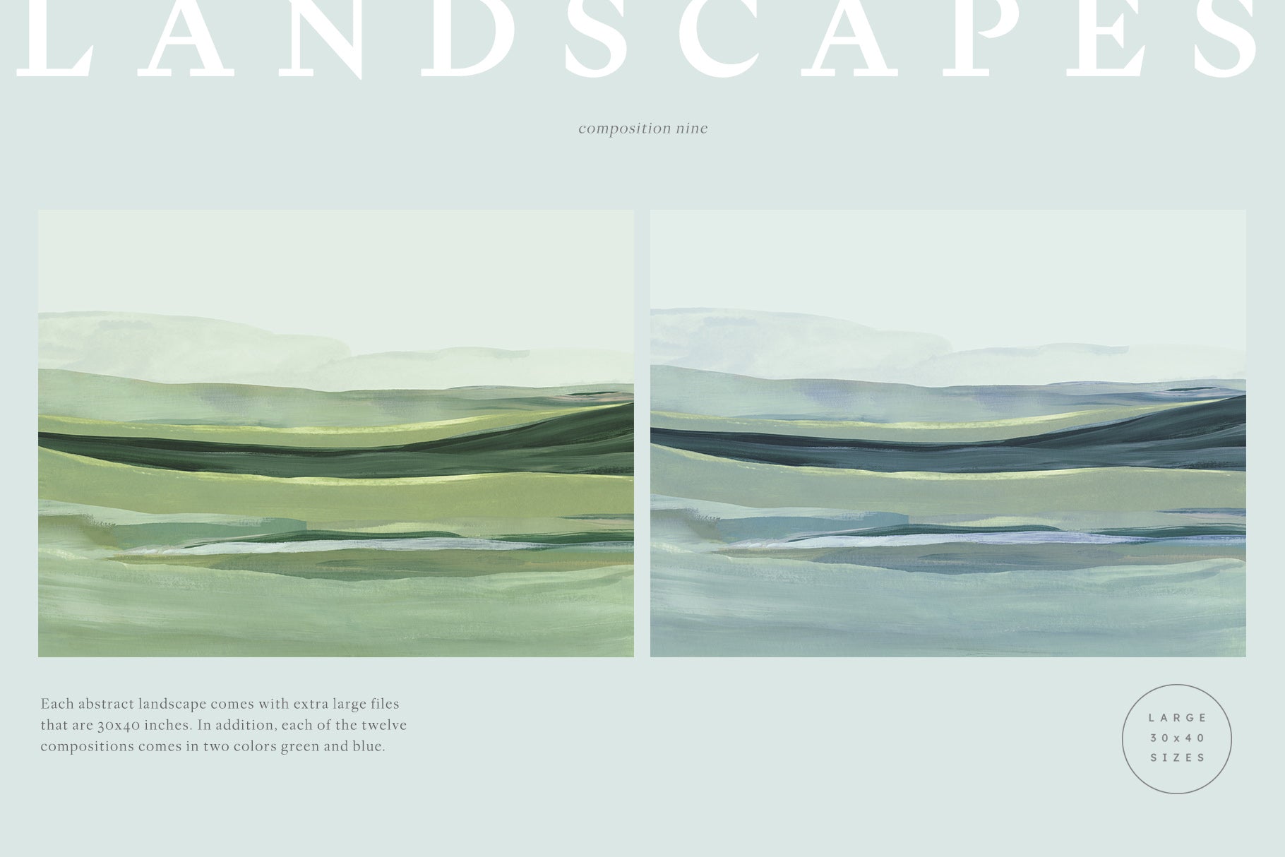 Meadow - Painted Artistic Landscapes