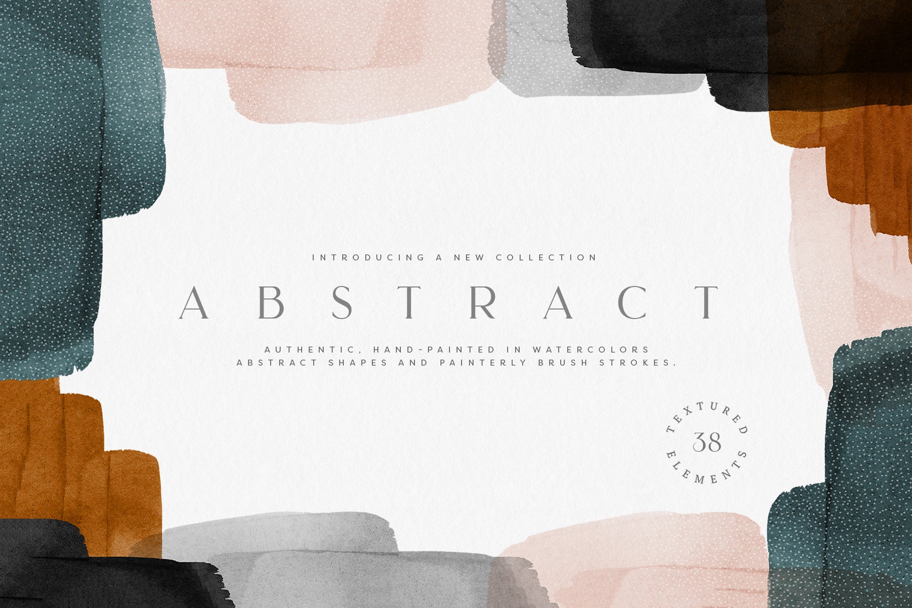 Abstract Watercolor Shapes and Elements – Little Valley Studio