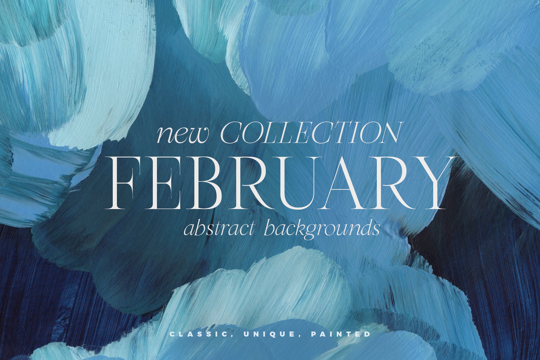 vibrant blue and navy acrylic painted background