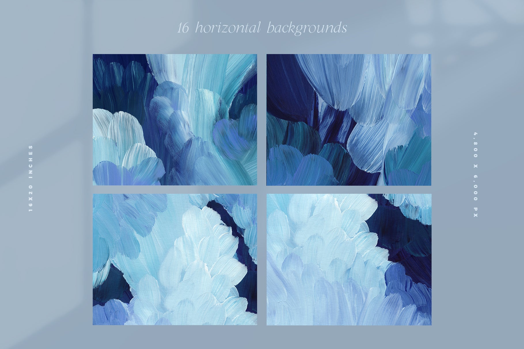 February Painted Abstract Backgrounds