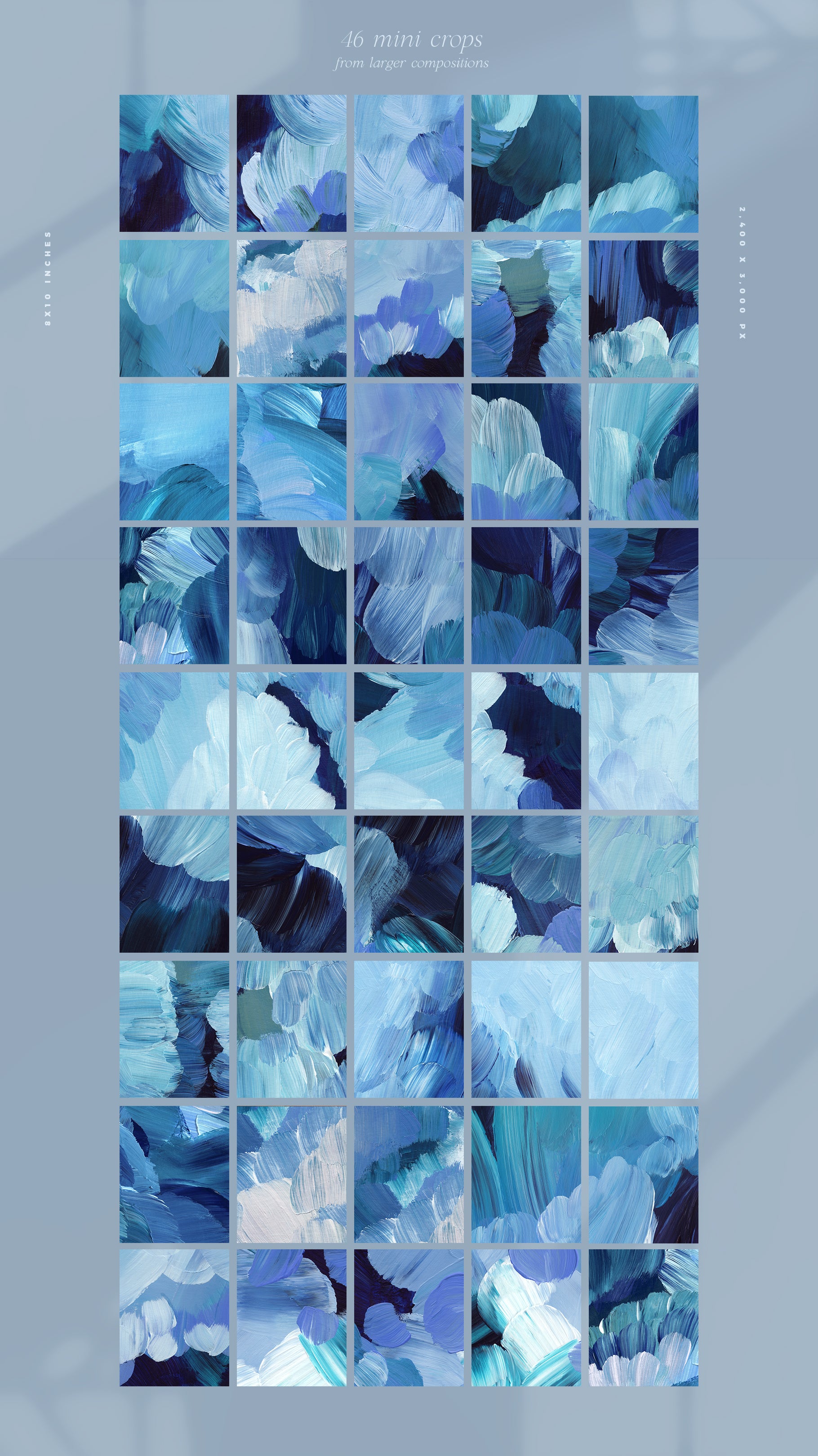 February Painted Abstract Backgrounds