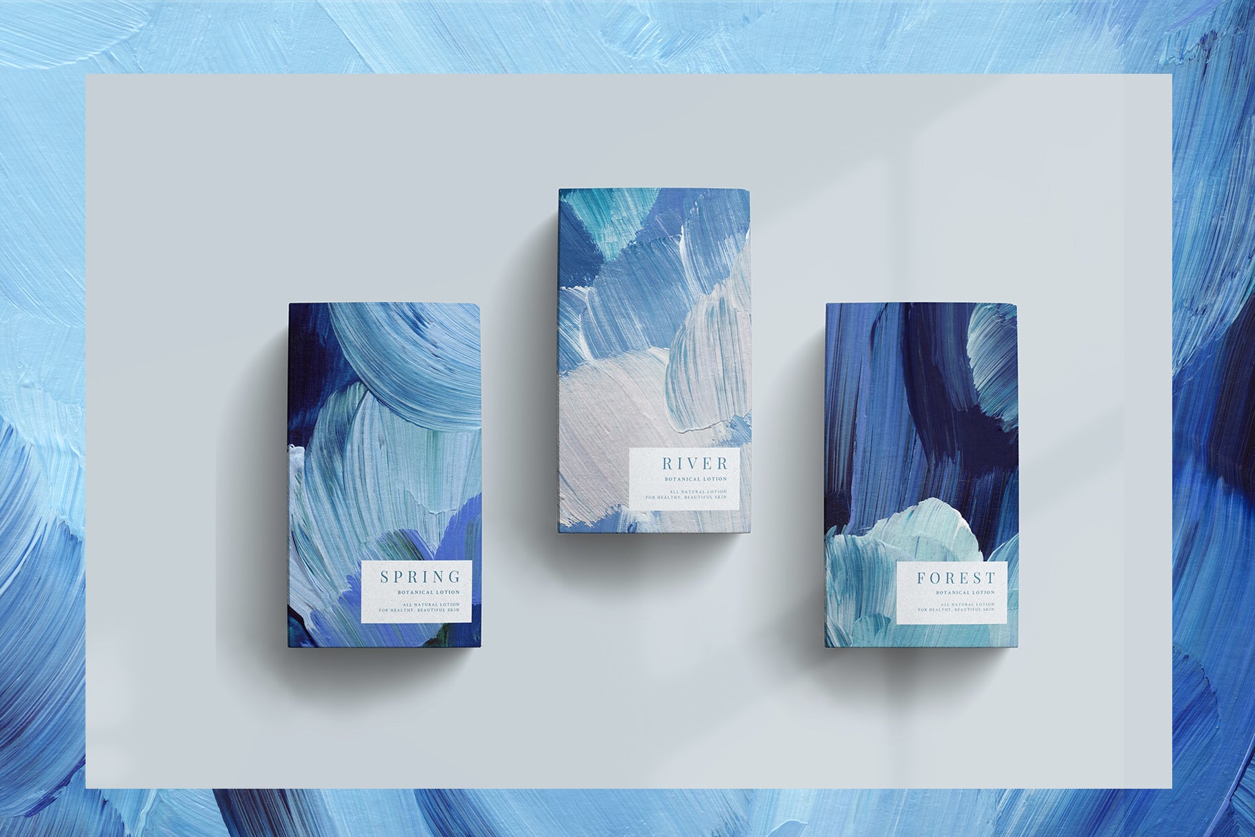 February Painted Abstract Backgrounds