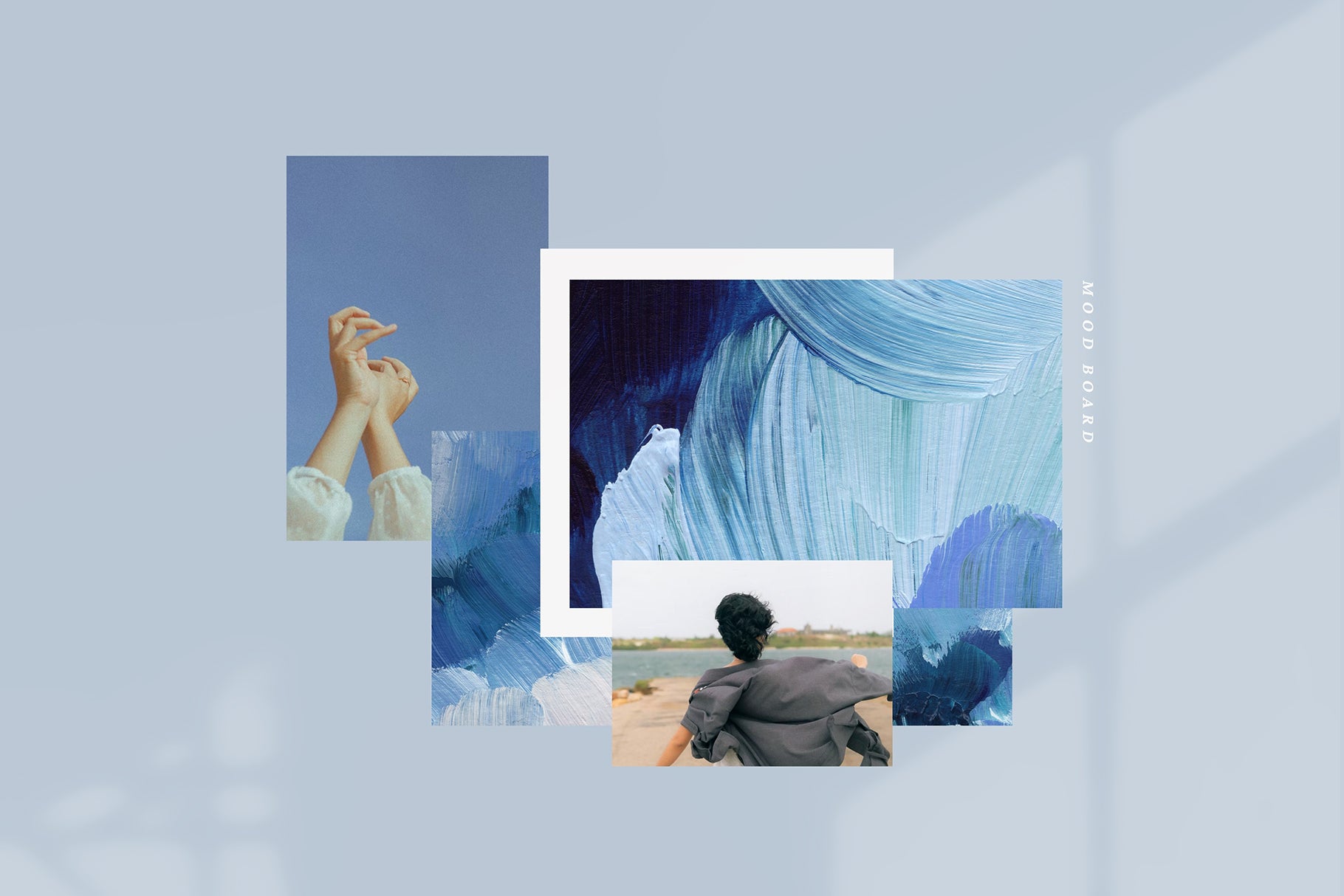 February Painted Abstract Backgrounds