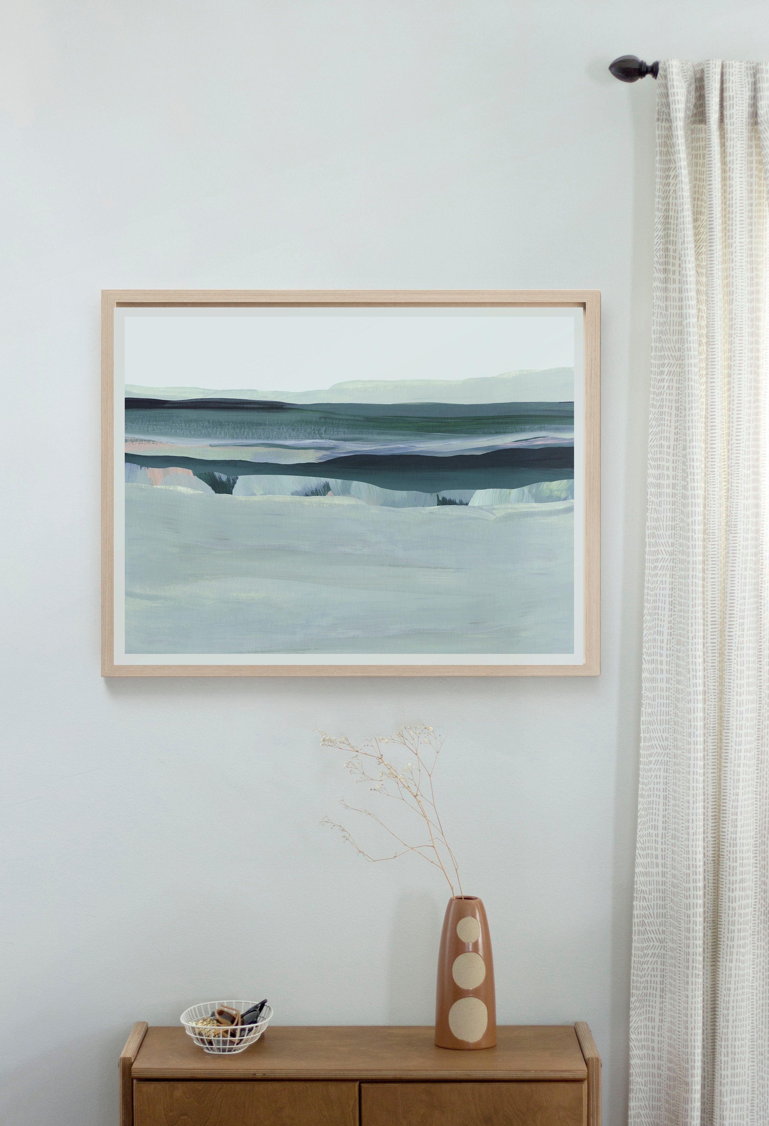 modern abstract landscape giclee print