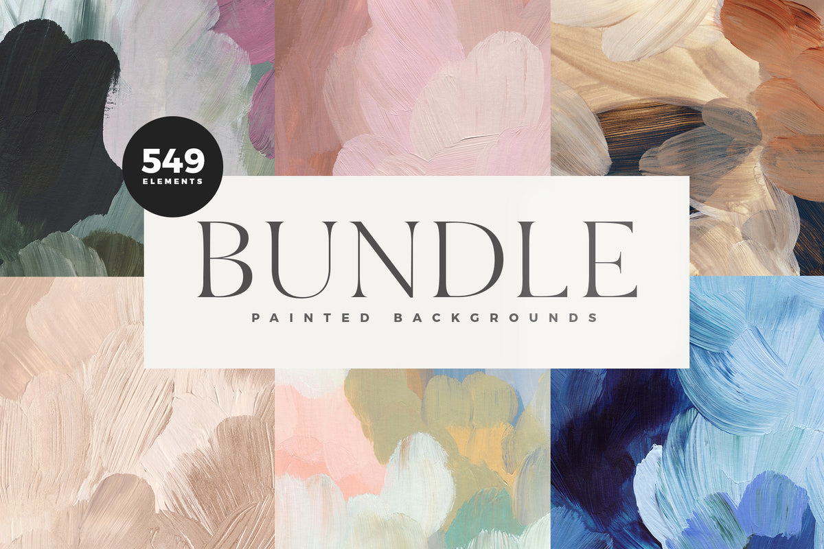 BUNDLE Abstract Painted Backgrounds – Little Valley Studio