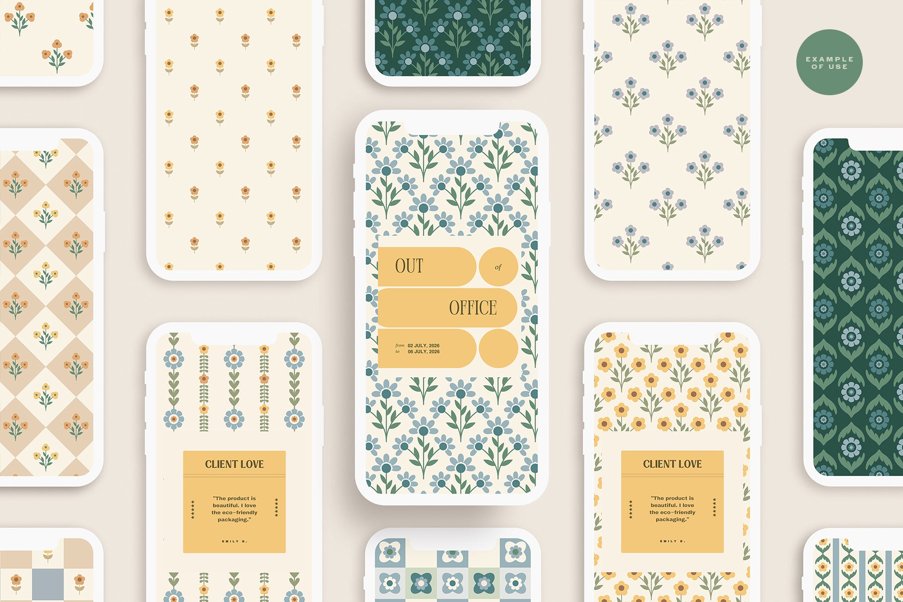 cute flower backgrounds for social media posts