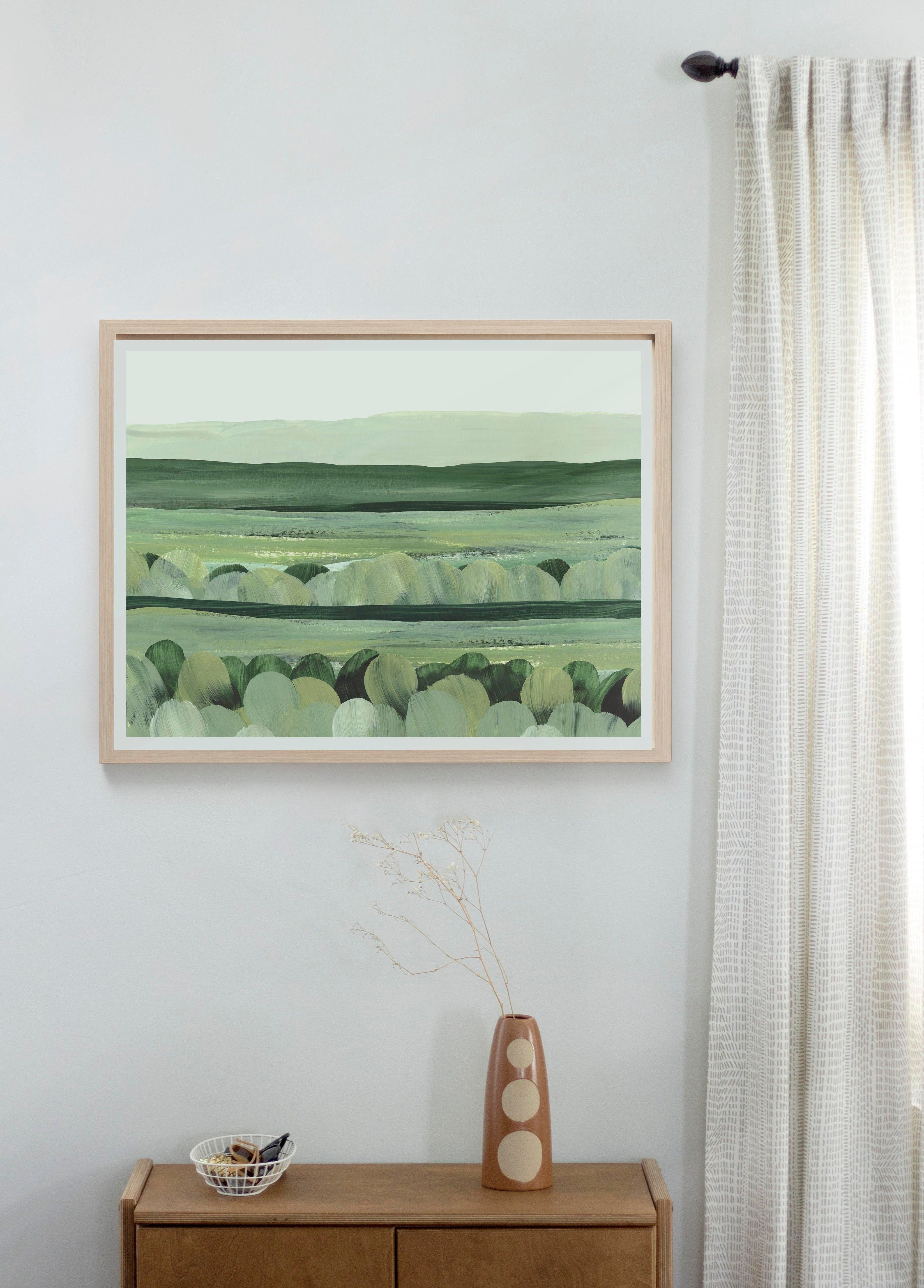 green country landscape painting