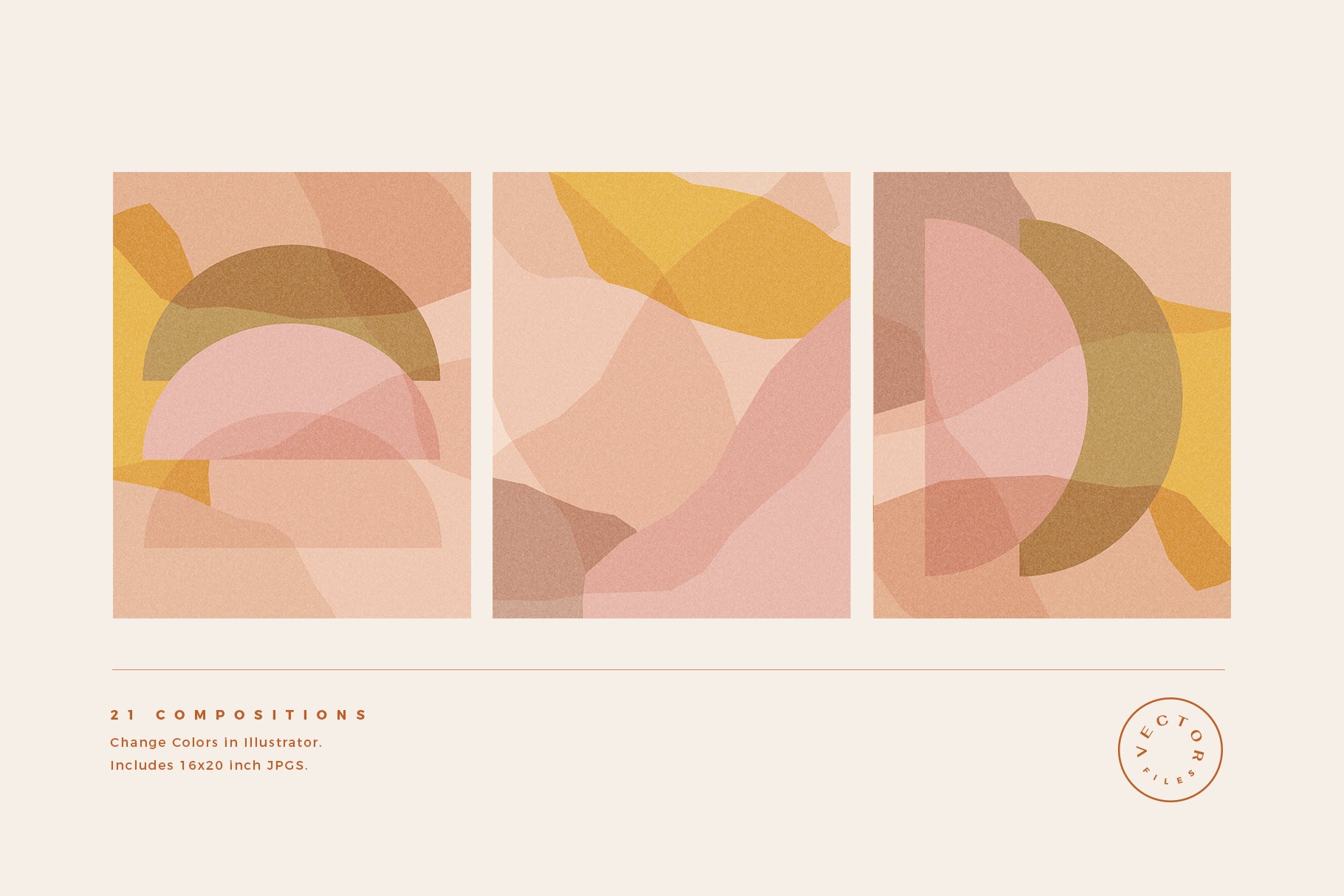 abstract shapes graphic posters