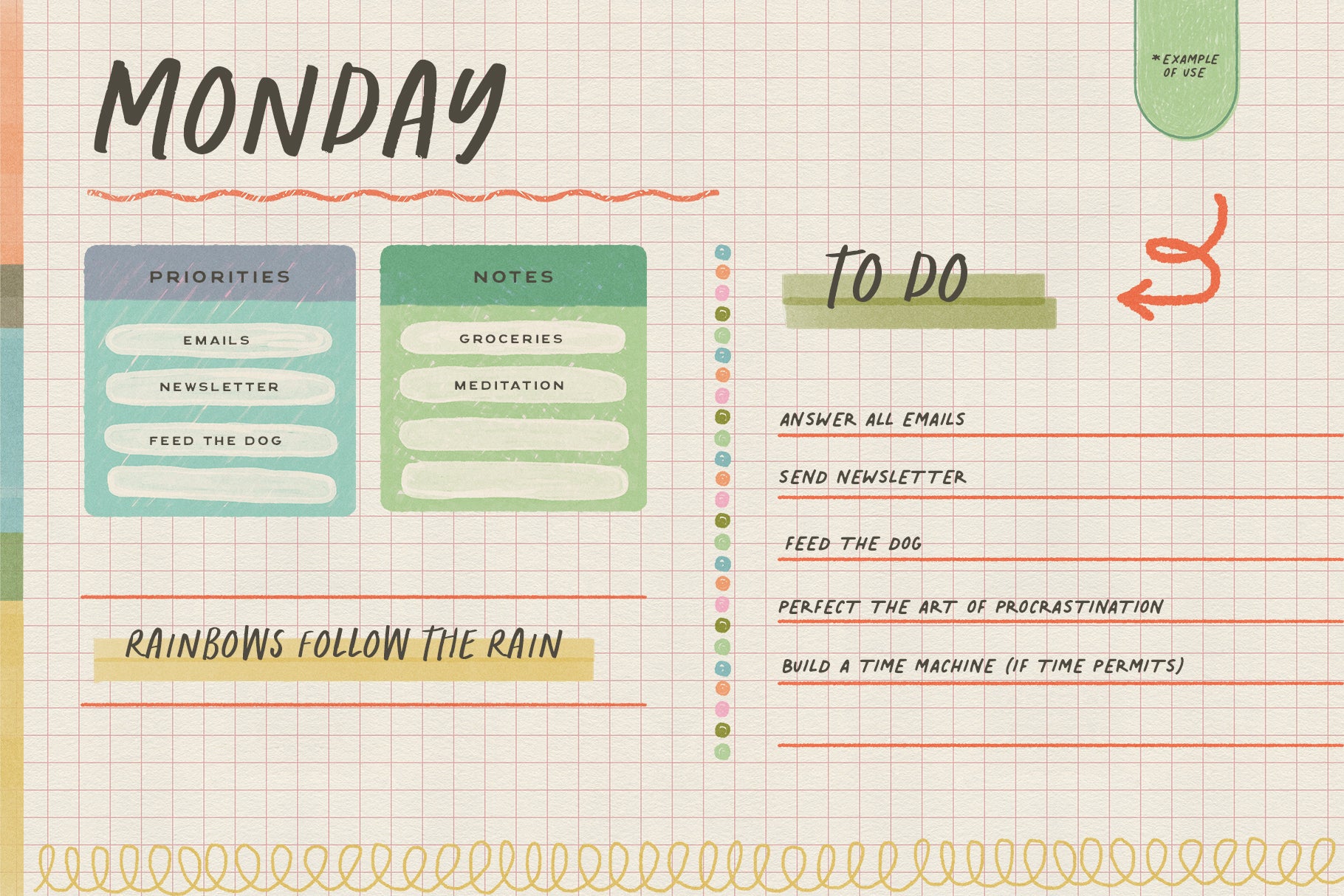 digital planner design graphic elements