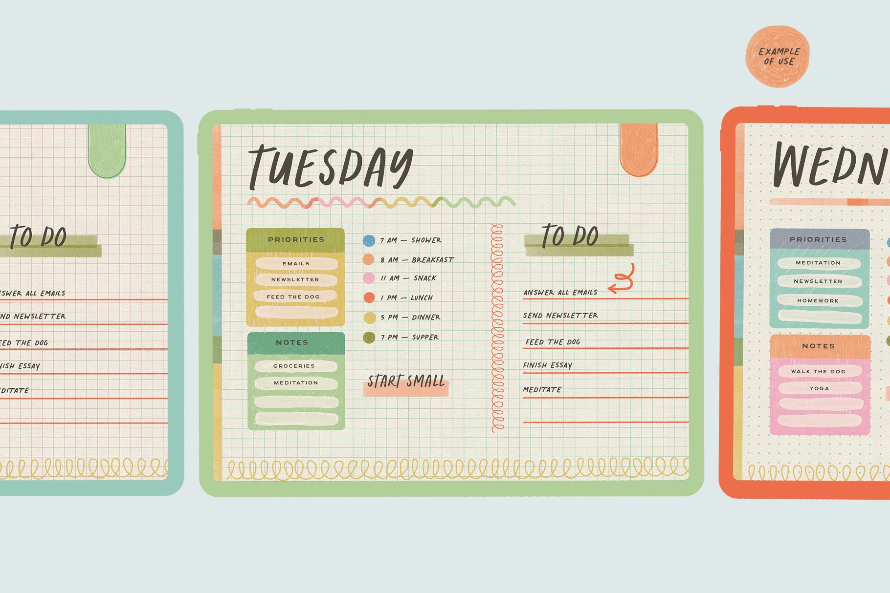 digital planner design idea