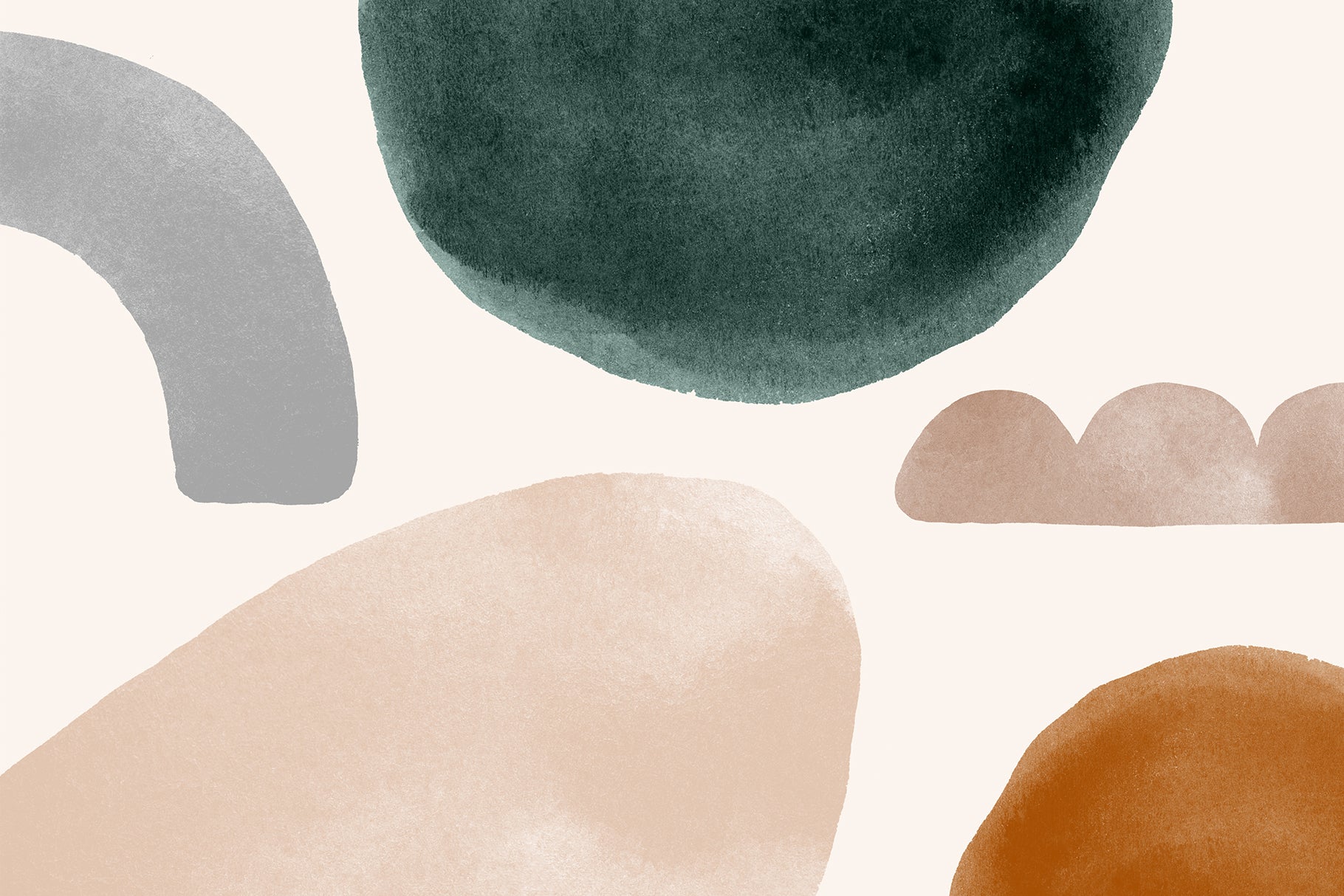 watercolor background with abstract shapes
