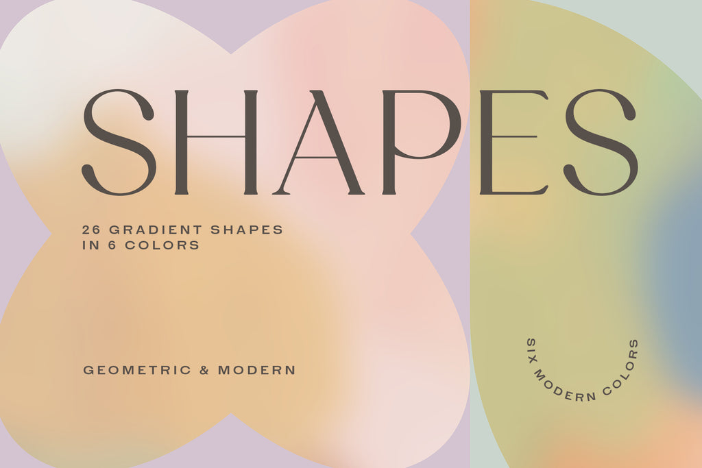 Gradient Shapes Design Elements – Little Valley Studio