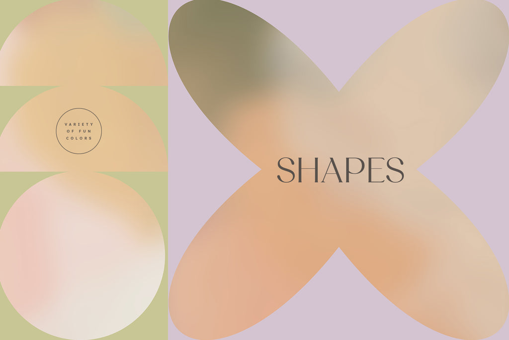 Gradient Shapes Design Elements – Little Valley Studio