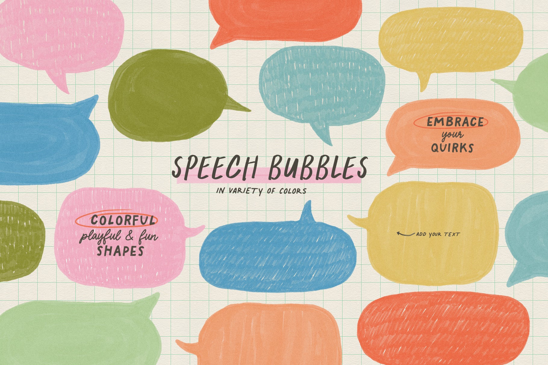marker speech bubbles png files
