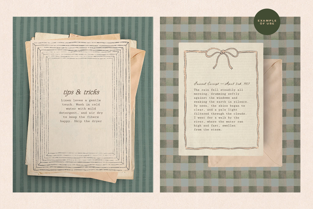 Paper Note—Vintage Frames – Little Valley Studio