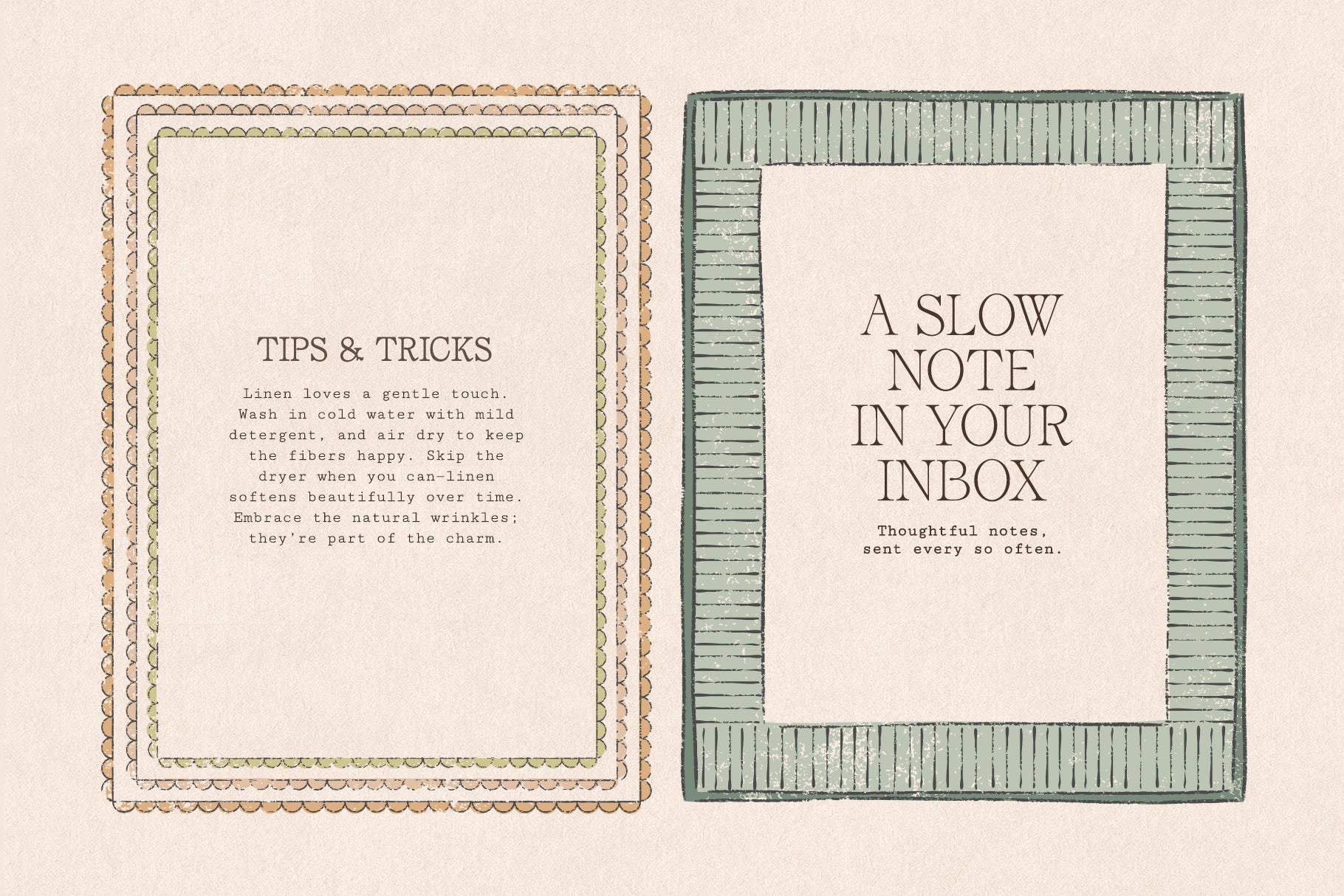 Two retro decorative frames